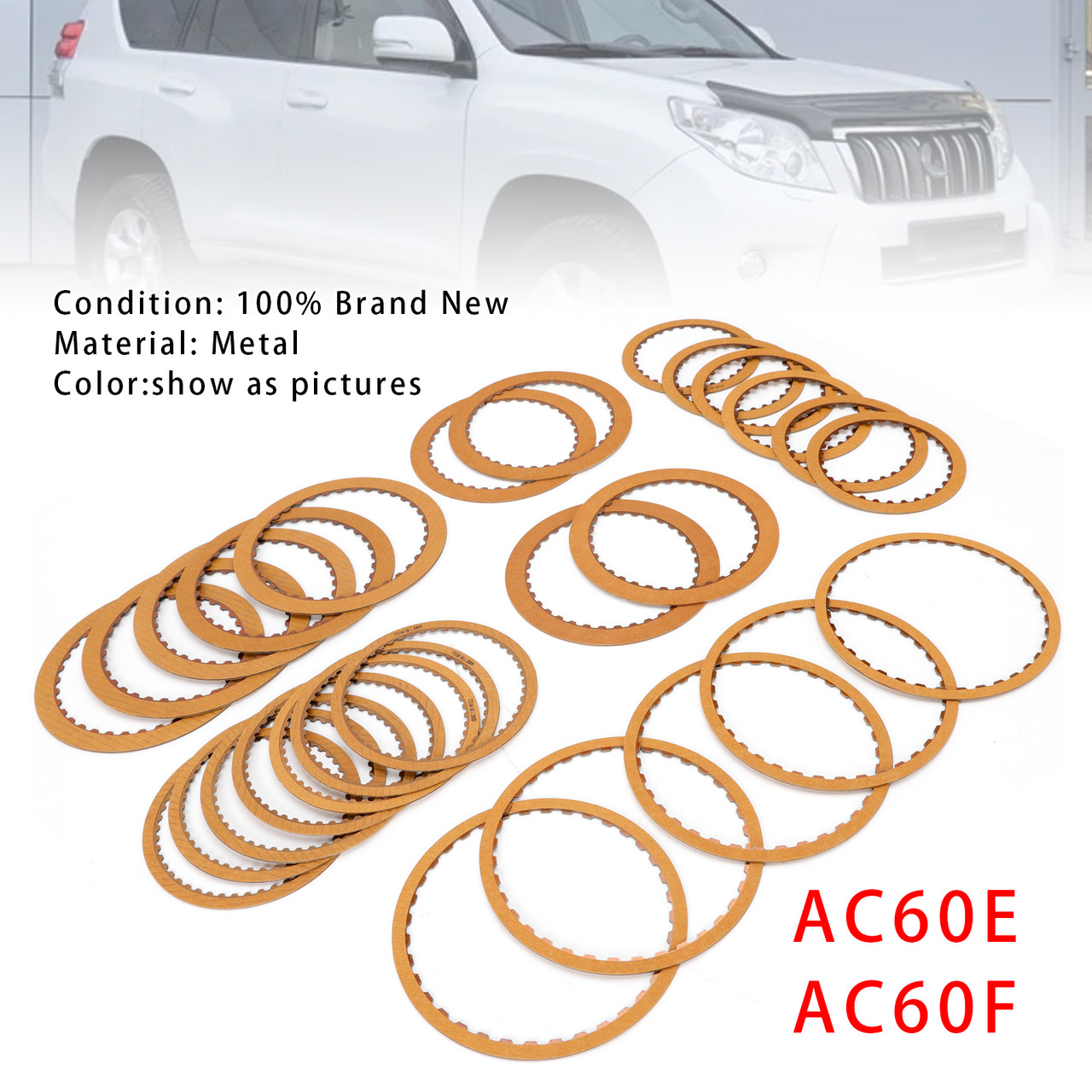 Toyota Prado 2.7L 3.5L AC60F AC60E Transmission Friction Kit Clutch Plates B072880B Generic