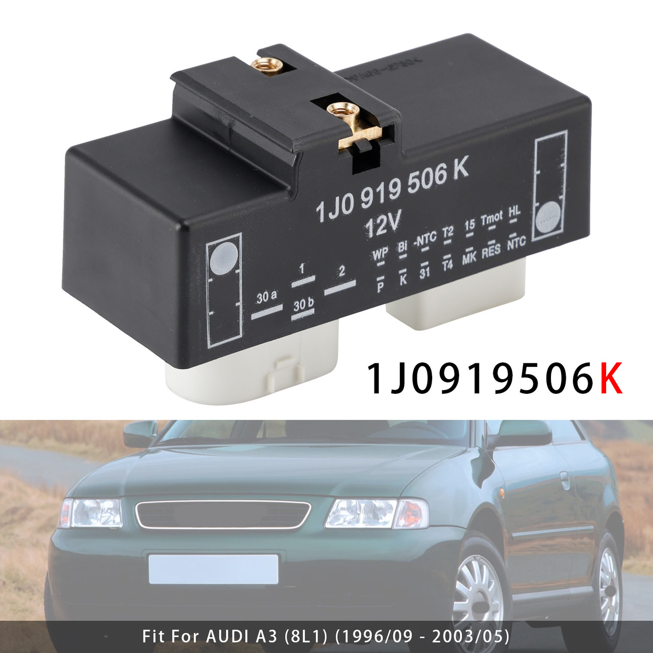 1996-2013 SKODA OCTAVIA Radiator Fan Control Module 1J0919506K Generic