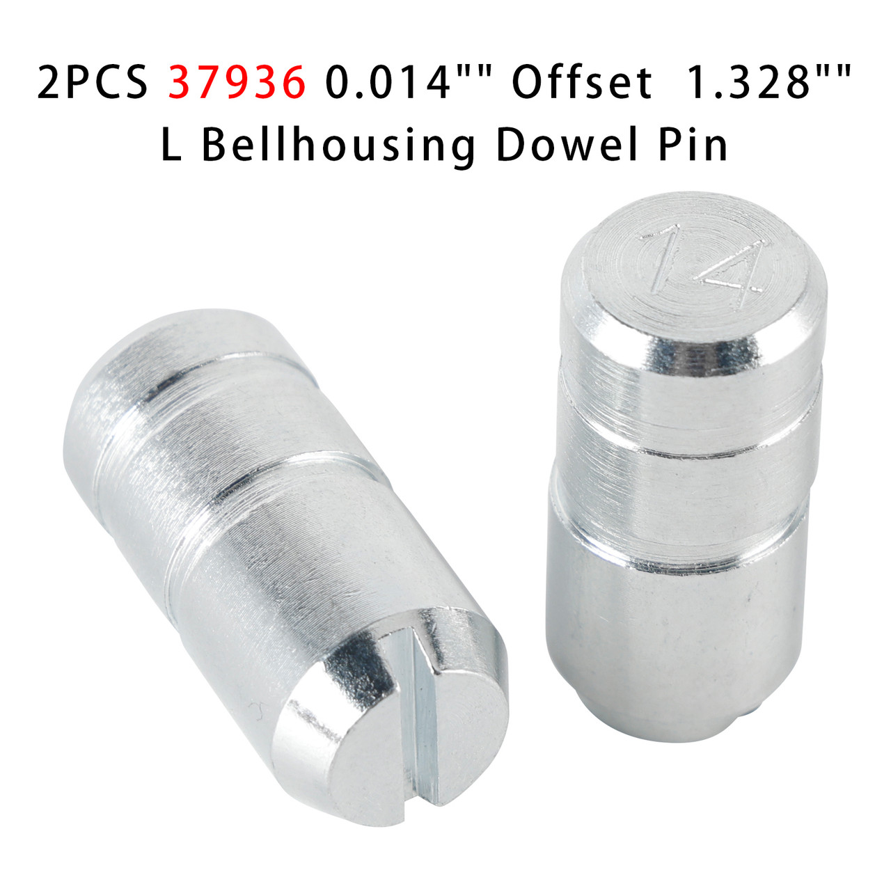 2PCS 37936 0.014" Offset  1.328" L Bellhousing Dowel Pin
