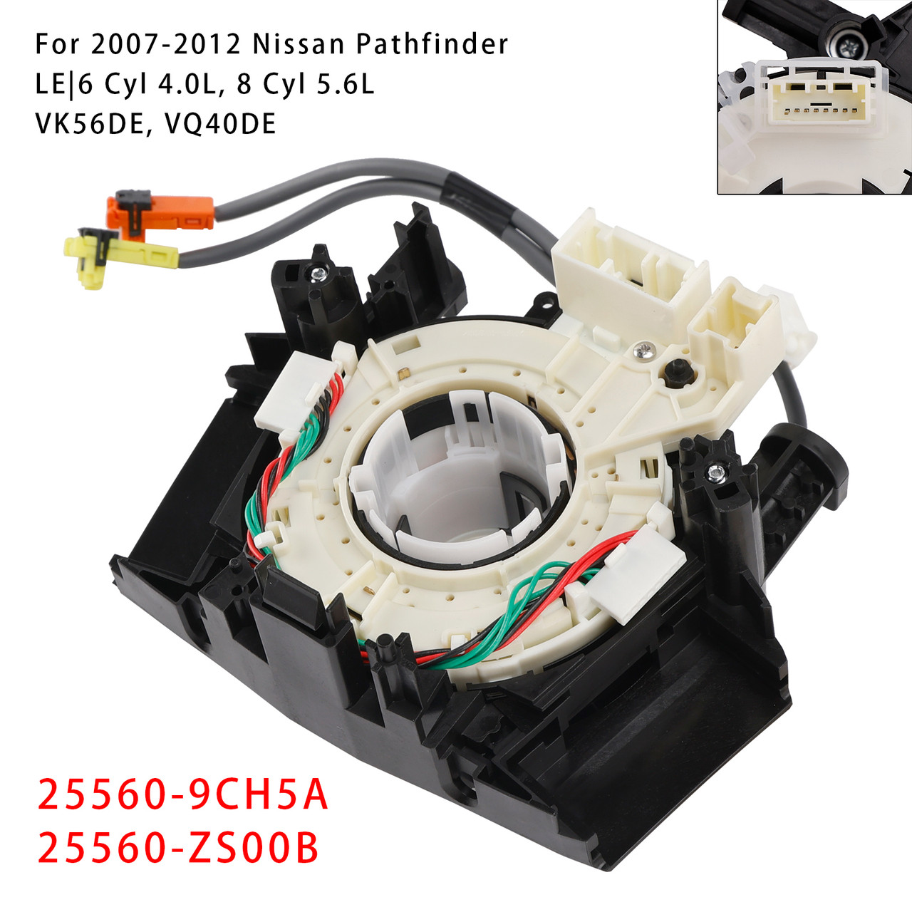 2004-2015 Nissan Pathfinder Armada Maxima Clock Spring With Heated 25560-9CH5A Generic