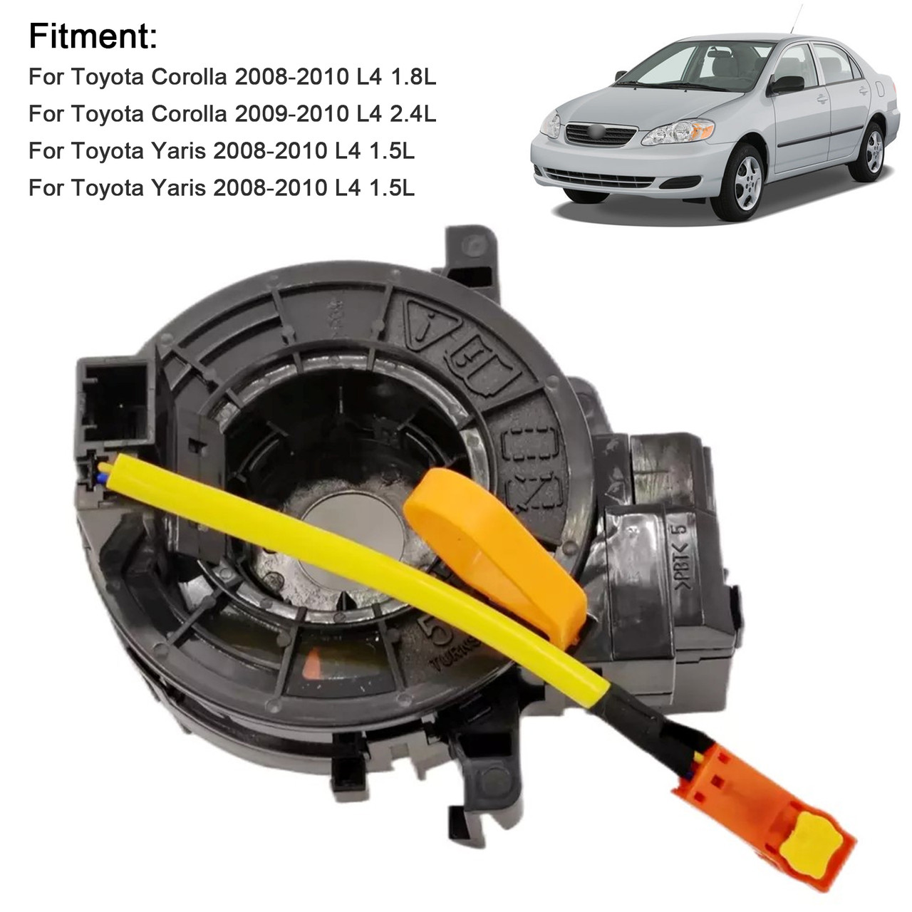 2008-2010 Toyota Corolla L4 1.8L 2.4L Steering Wheel Clock Spring 84306-52100 Generic