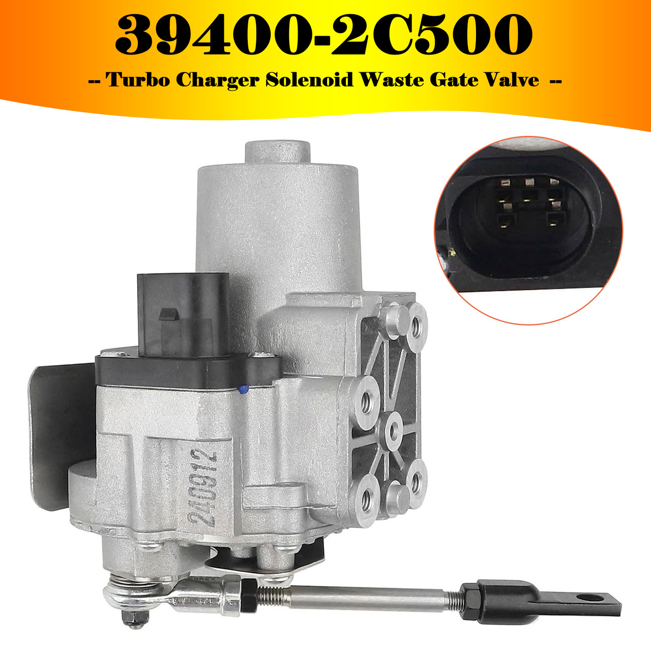 2013-2014 Hyundai Genesis Coupe 2.0L Turbo Turbo Charger Solenoid Waste Gate Valve 39400-2C500 Generic