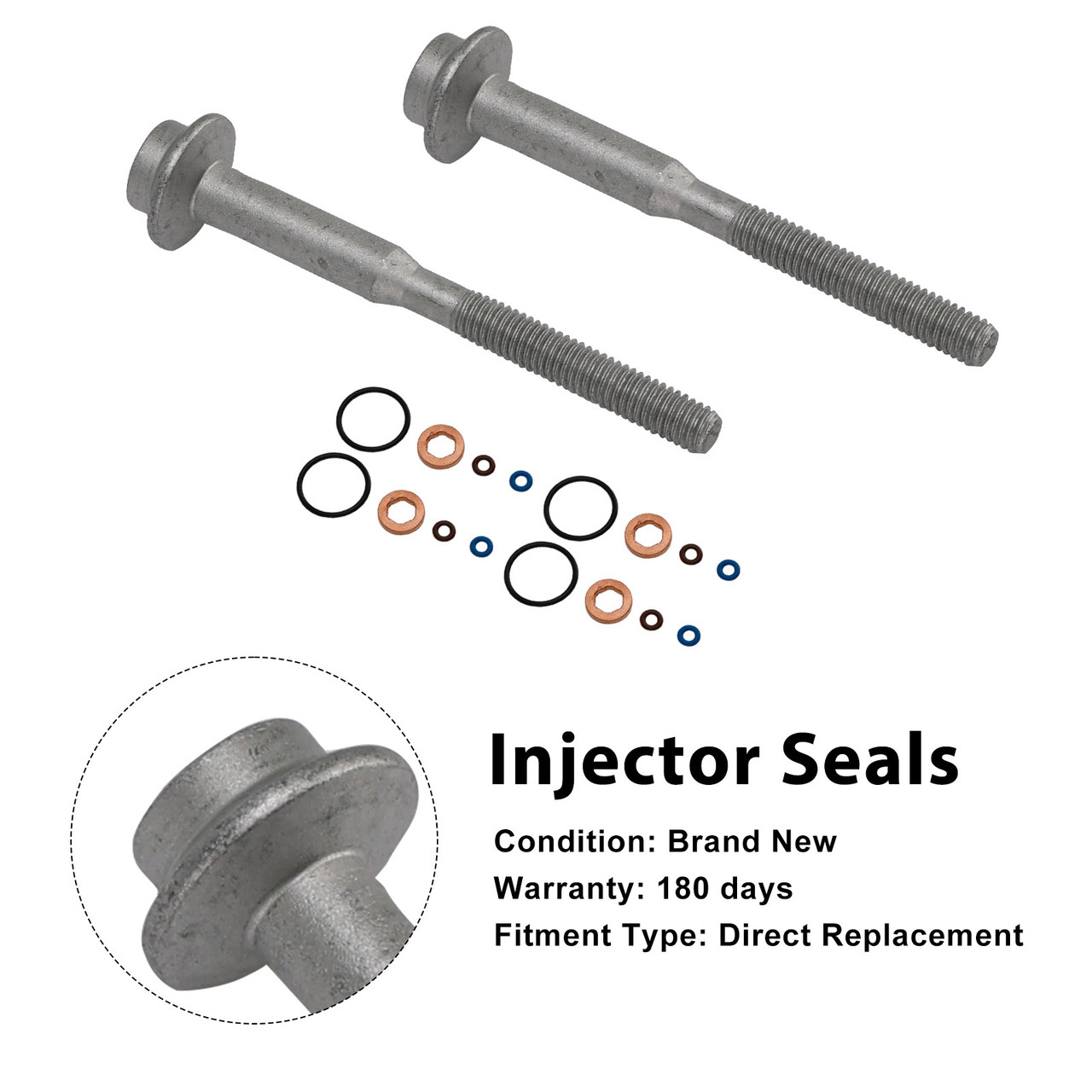 Fuel Injector Ring Washer Seal Bolt 03L130277B Fit VW Caddy 1.6TDI A2C59513554