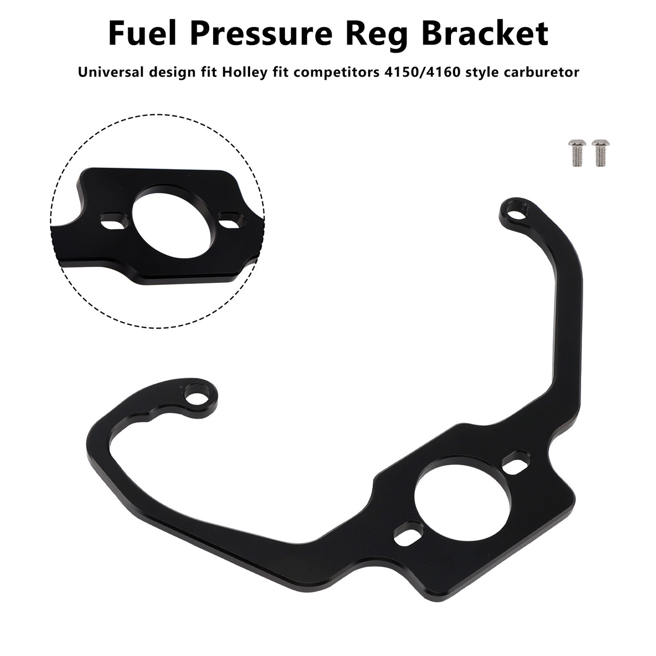Fuel Pressure Reg Bracket Fit Holley Fit Competitors 4150/4160 Carburetor