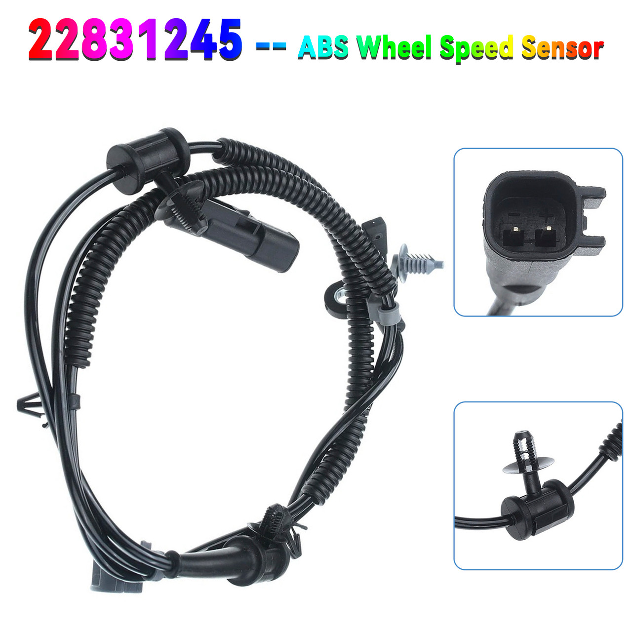 2012-2016 Chevrolet Malibu V300 Rear Left ABS Wheel Speed Sensor 22831245 Generic