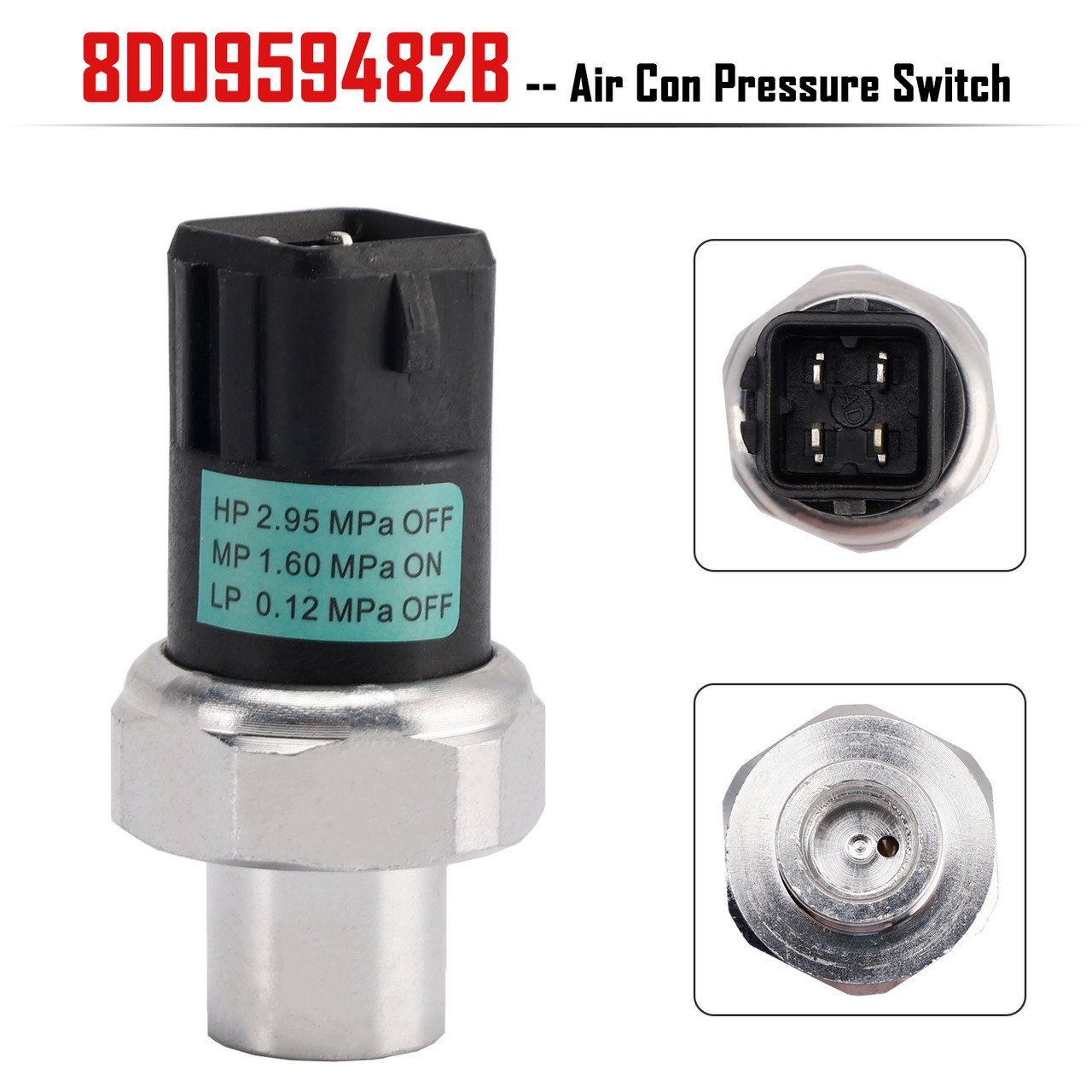 1996-2010 VW Passat B5 B5.5 B6 Air Con Pressure Switch 8D0959482B Generic