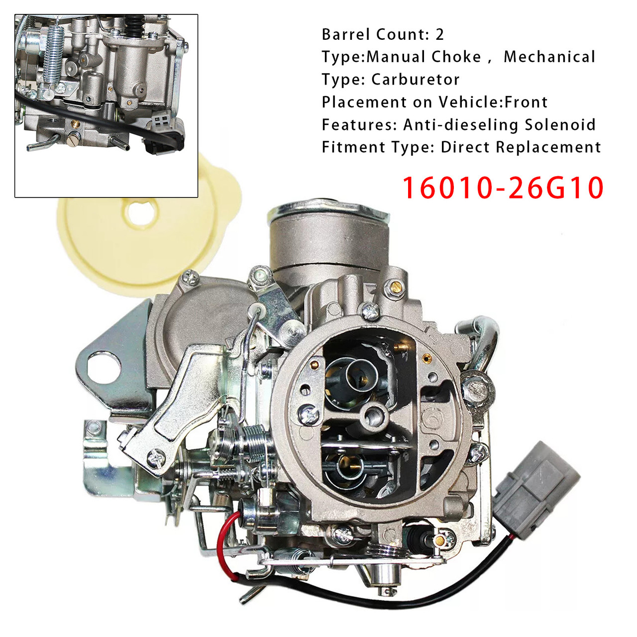 Nissan Z20 Gazelle Silvia Datsun Pick Up Caravan Bus Carburetor 16010-26G10 Generic