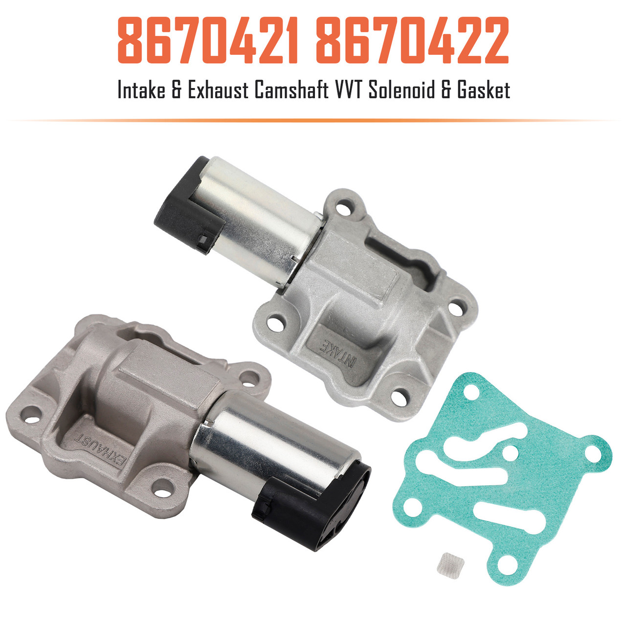 1996-2010 Volvo C70 V70 XC70 S80 Intake & Exhaust Camshaft VVT Solenoid & Gasket 8670422 Generic