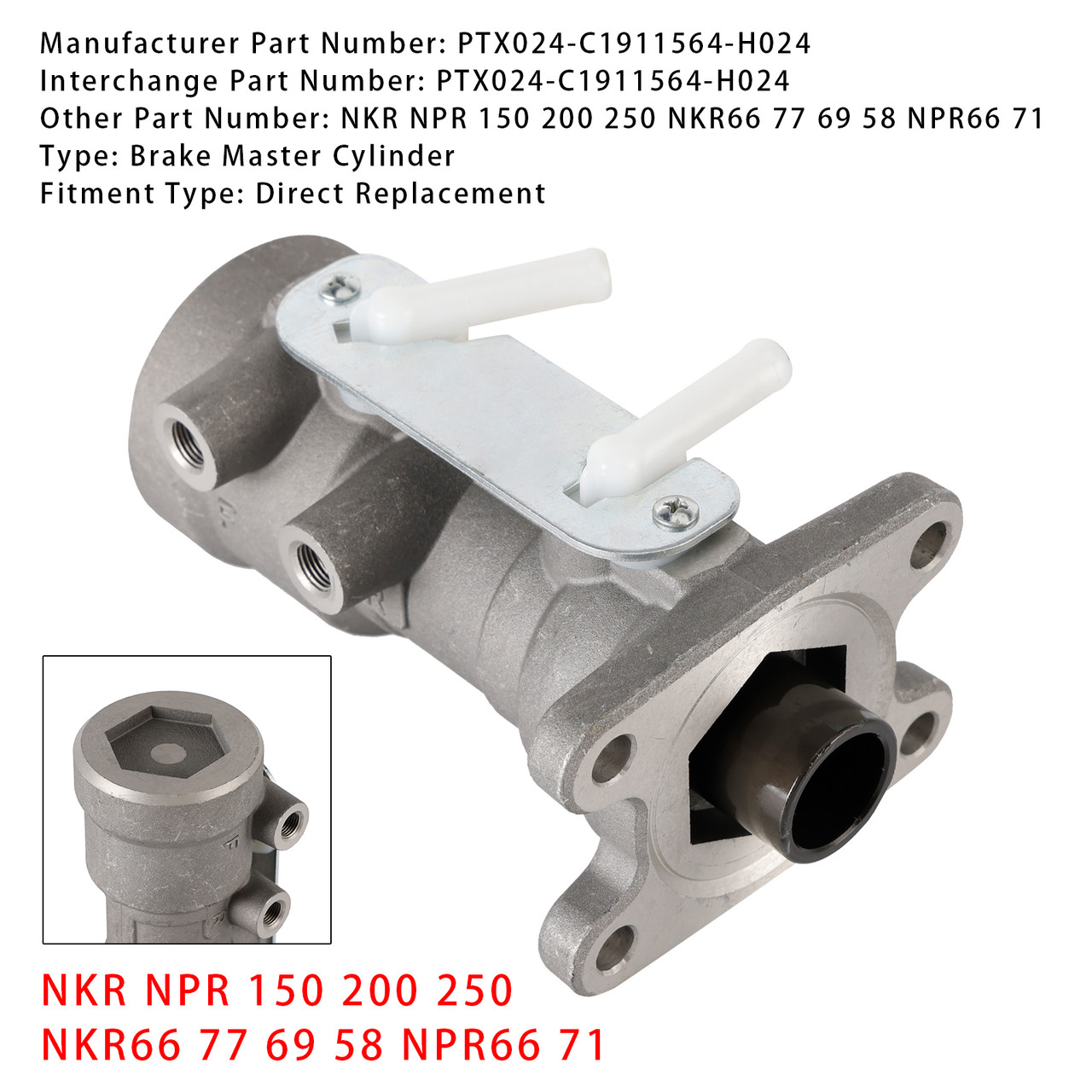 Brake Master Cylinder For Isuzu NKR NPR 150 200 250 NKR66 77 69 58 NPR66 71