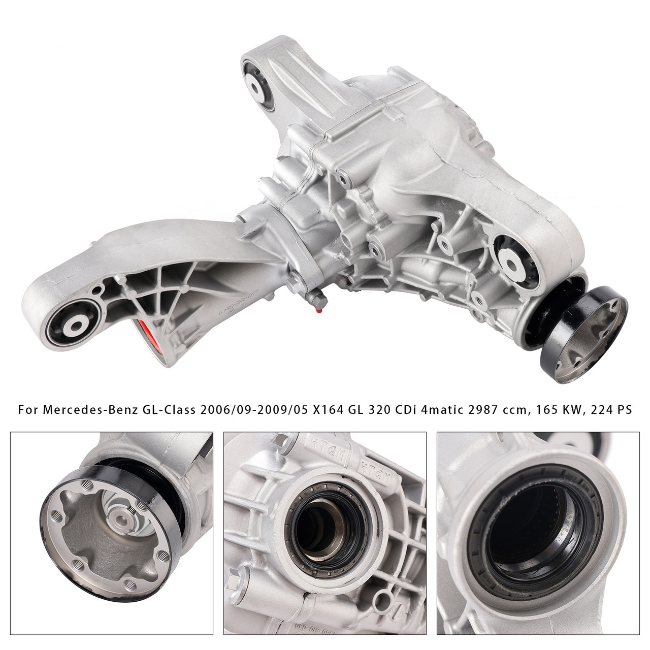 2009-2012 Mercedes-Benz GL-Class Differential Front Axle Gearbox 3.7 Ratio A1643302102 Generic