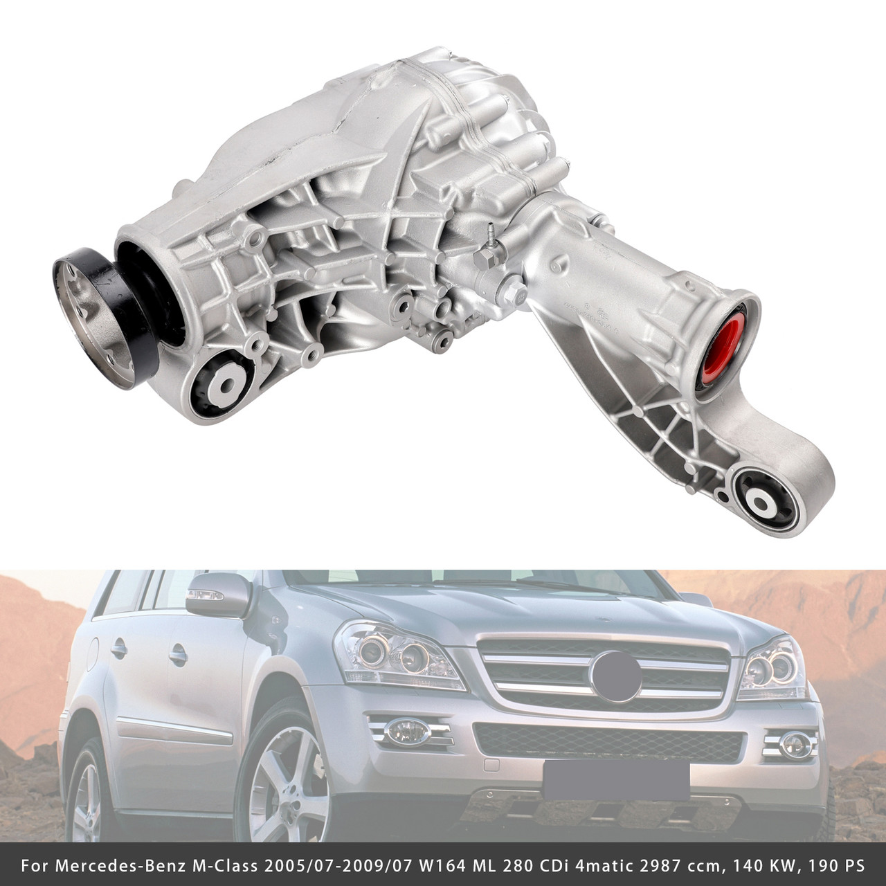 2005-2011 Mercedes-Benz M-Class Differential Front Axle Gearbox 3.7 Ratio A1643302102 Generic