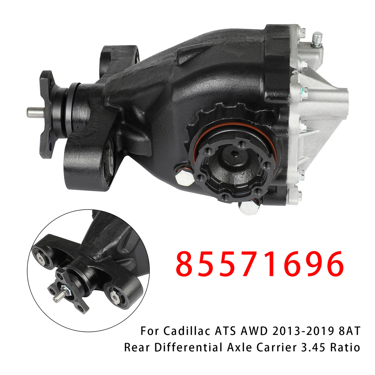2013-2019 Cadillac ATS AWD 8AT Differential Assembly Carrier 85571696 3.45 Ratio Generic