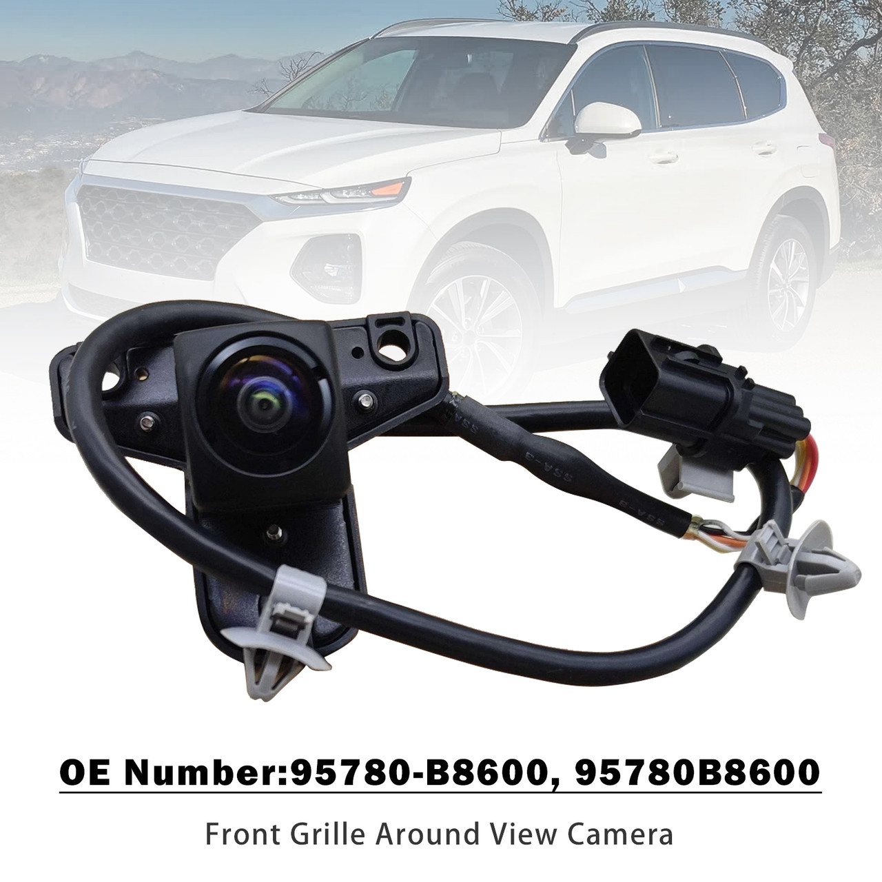 2017-2019 Hyundai Santa Fe XL 7 Seats Front Grille Around View Camera 95780B8600 Generic