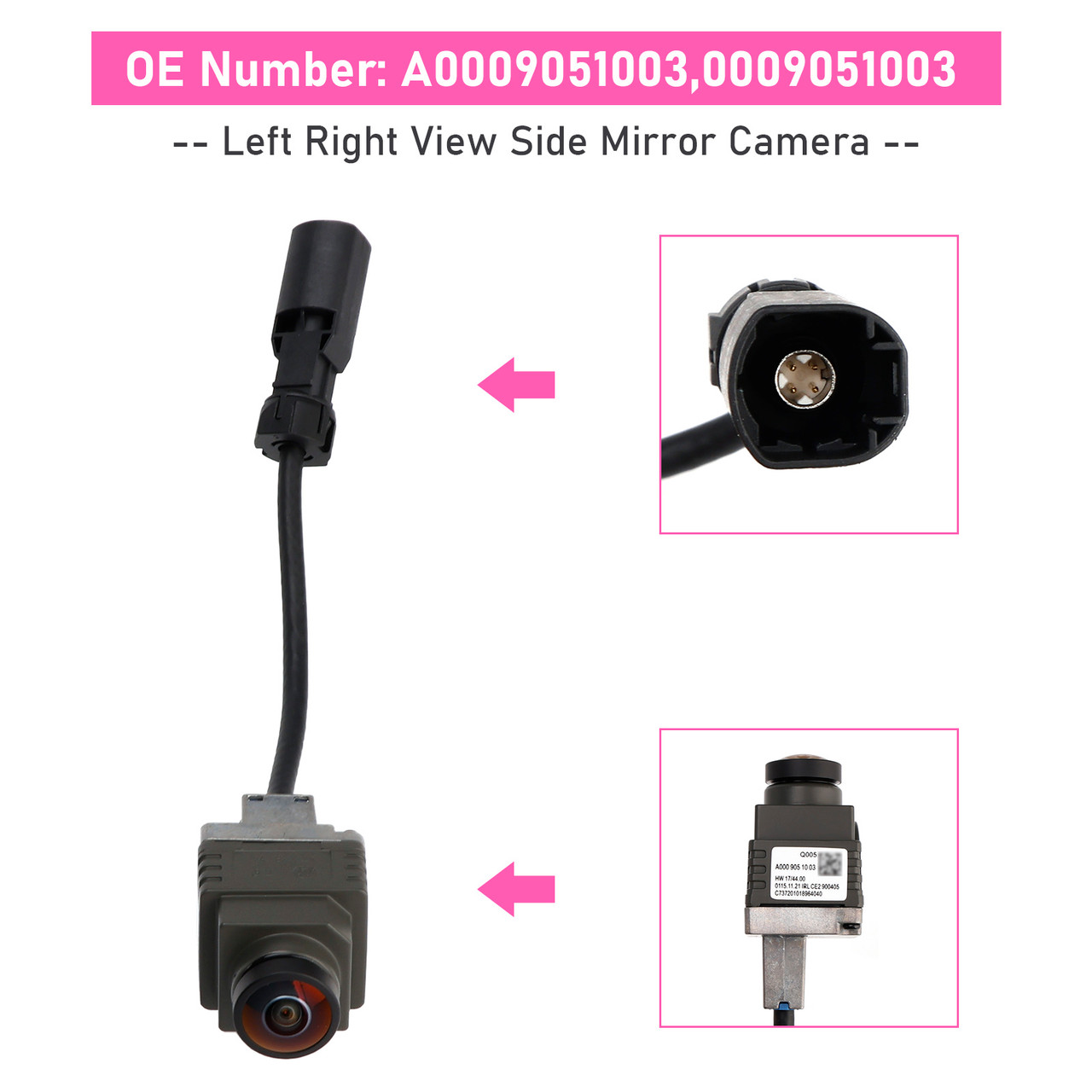 Left Right View Side Mirror Camera A0009051003 For Mercedes-Benz A207 C207 X166