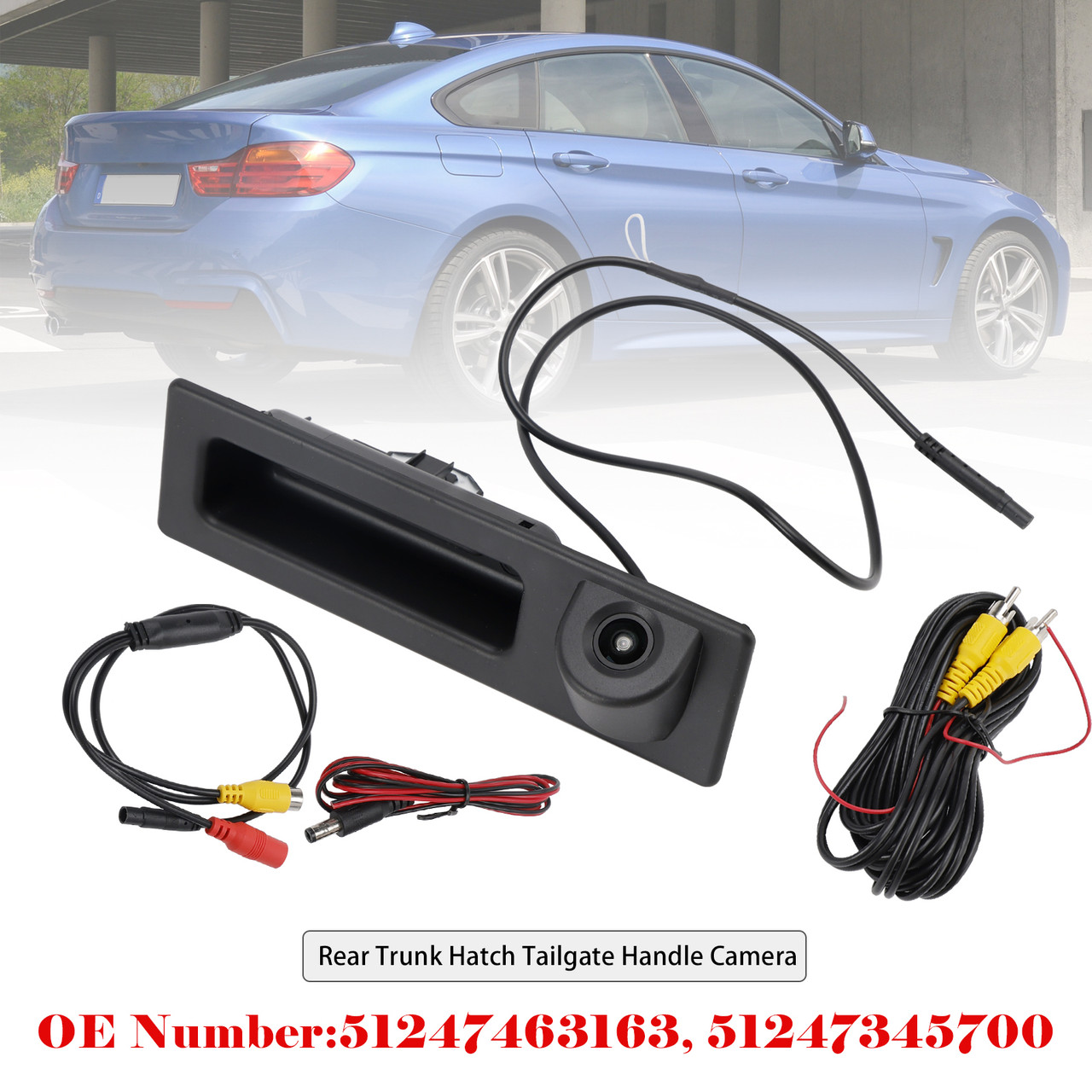 2014-2022 BMW 4 Series X1 X2 X3 X4 Rear Trunk Hatch Tailgate Handle Switch with Camera Generic