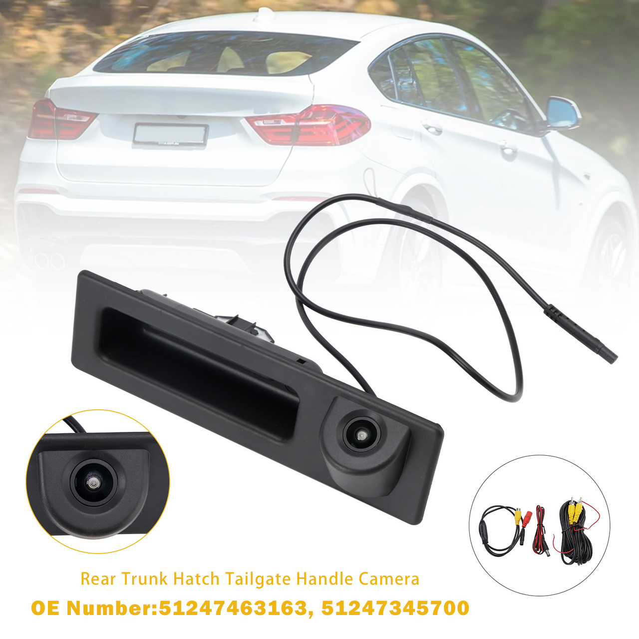 2014-2022 BMW 4 Series X1 X2 X3 X4 Rear Trunk Hatch Tailgate Handle Switch with Camera Generic