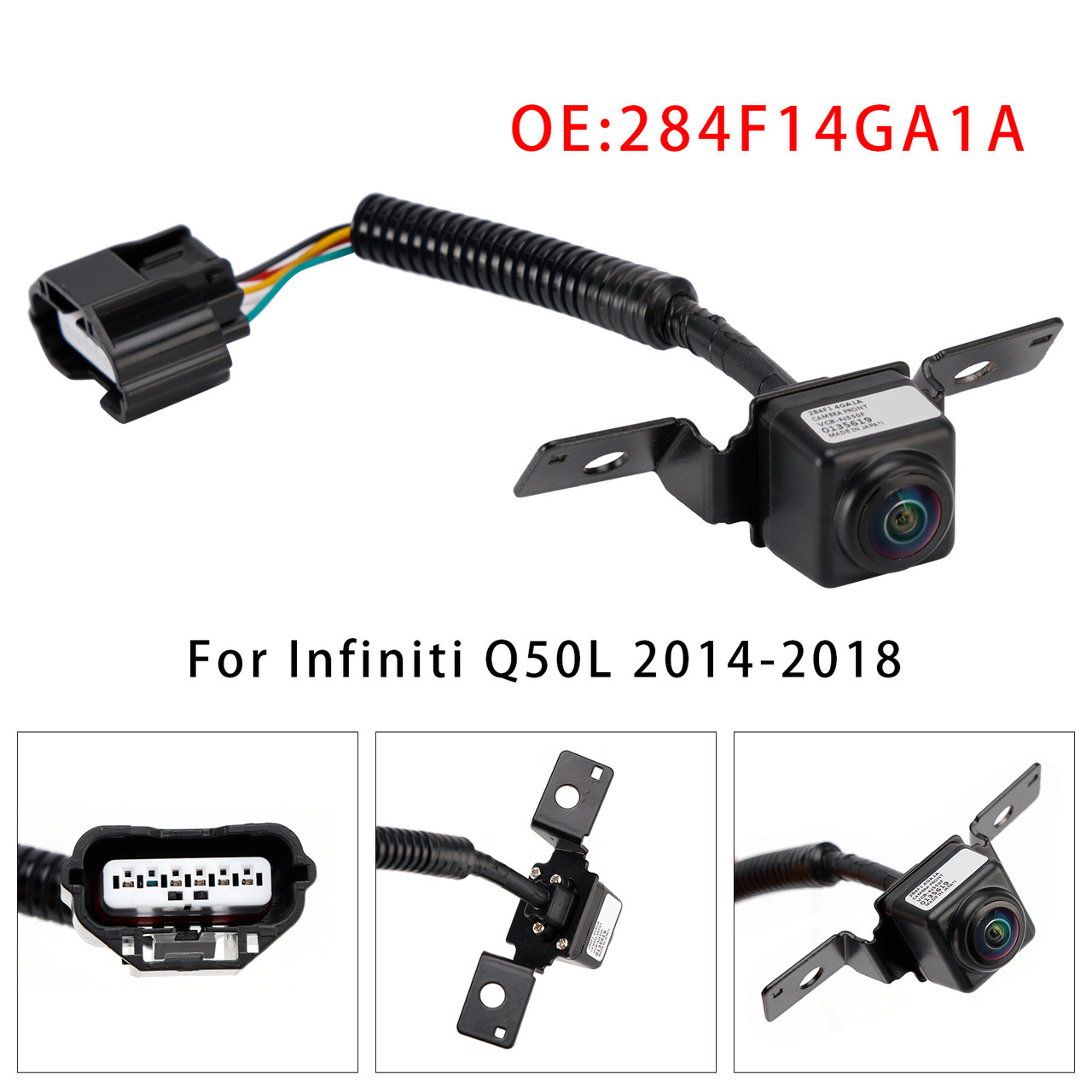 2014-2018 Infiniti Q50L Front Bumper Grill Camera Parking Assist 284F14GA1A Generic