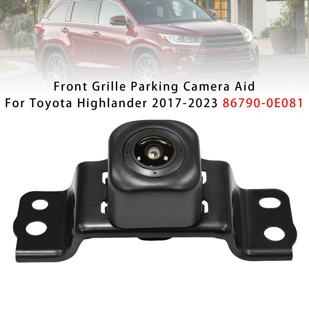 2017-2023 Toyota Highlander Front Grille Parking Camera Aid 86790-0E081 Generic