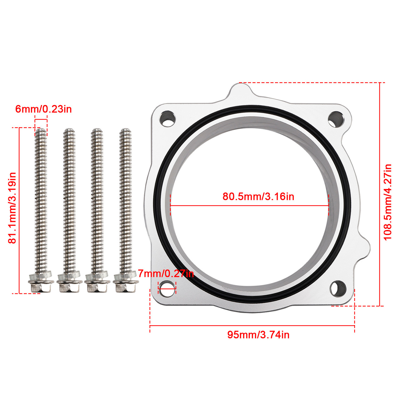 2009-2017 Dodge RAM 1500 5.7L V8 Throttle Body Spacer Generic