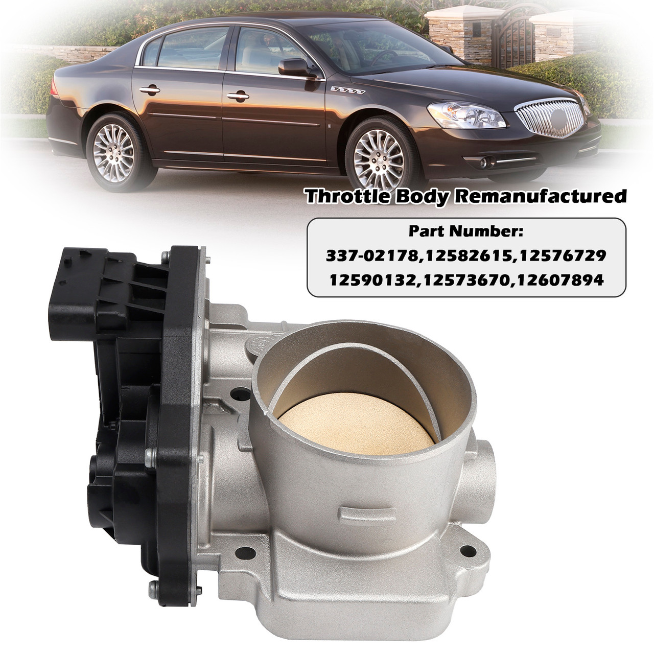 2005-2009 Buick LaCrosse Pontiac Grand Prix 3.8L Throttle Body 12576729 Generic