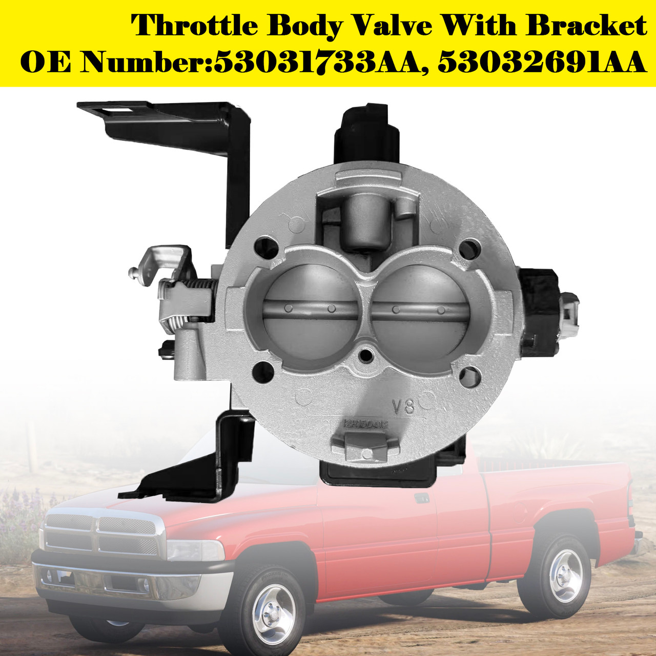 1998-2003 Dodge Dakota Durango 8 Throttle Body 53031733AA Generic
