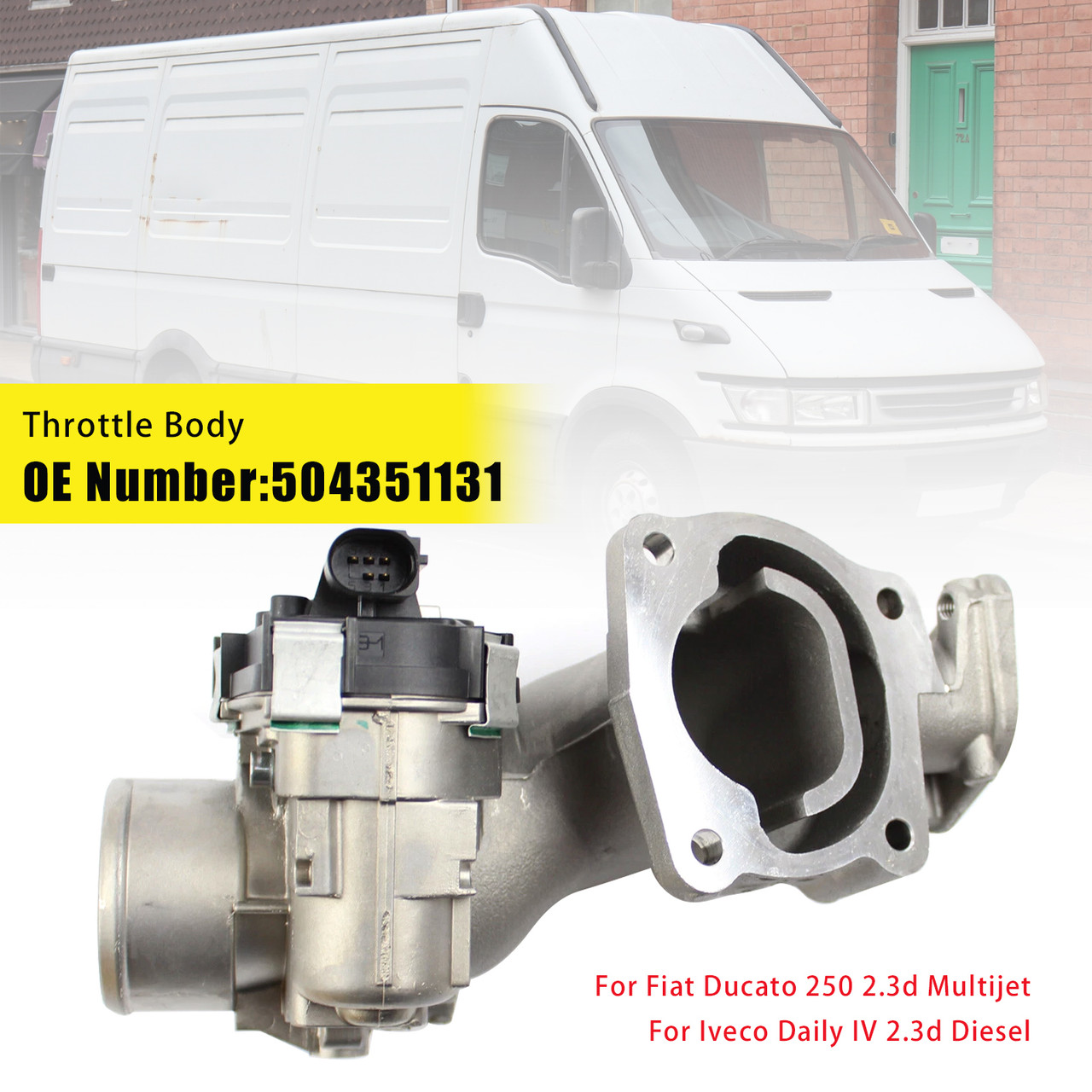 2006-2011 Fiat Ducato 250 Iveco Daily IV 2.3d Throttle Body 504351131 Generic