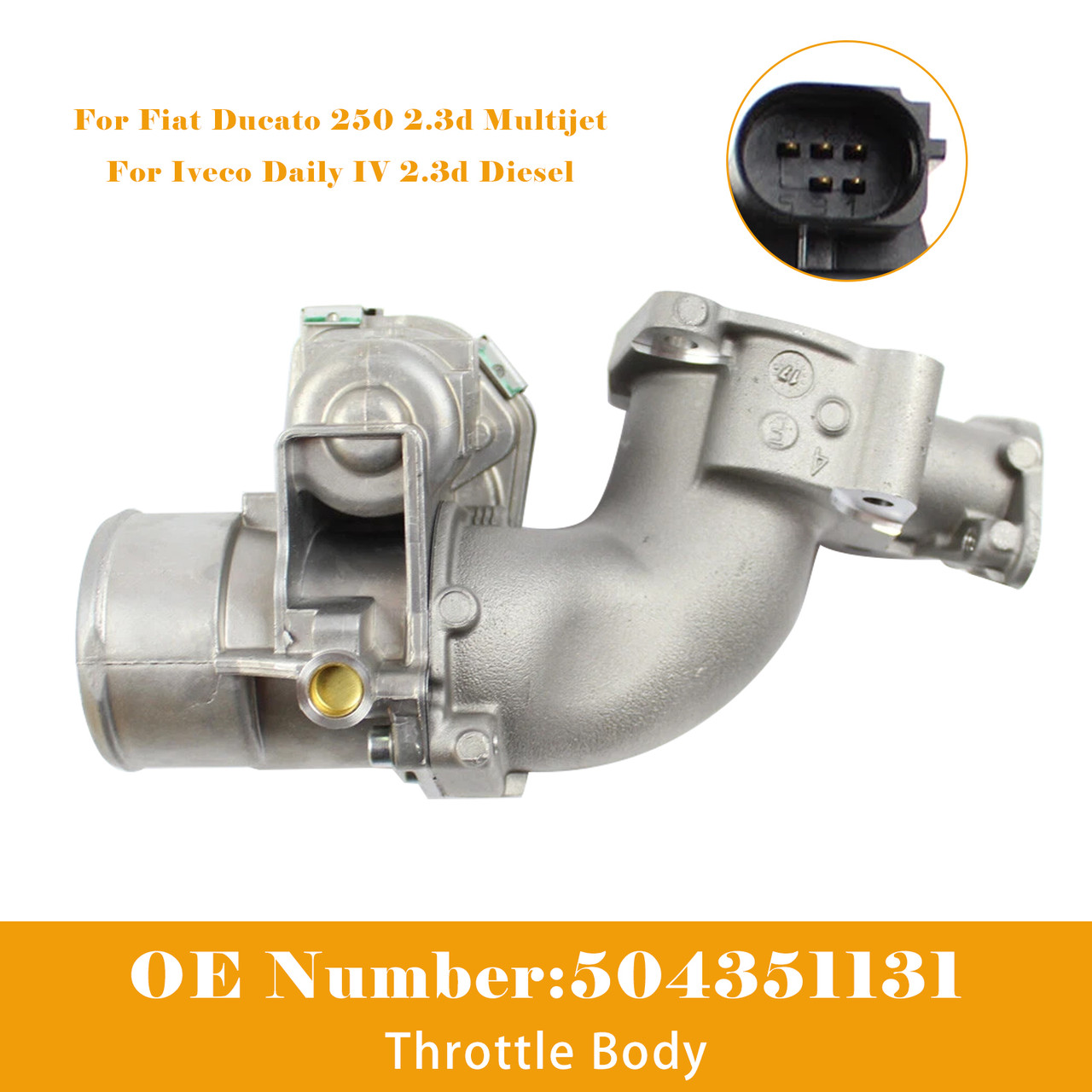2006-2011 Fiat Ducato 250 Iveco Daily IV 2.3d Throttle Body 504351131 Generic