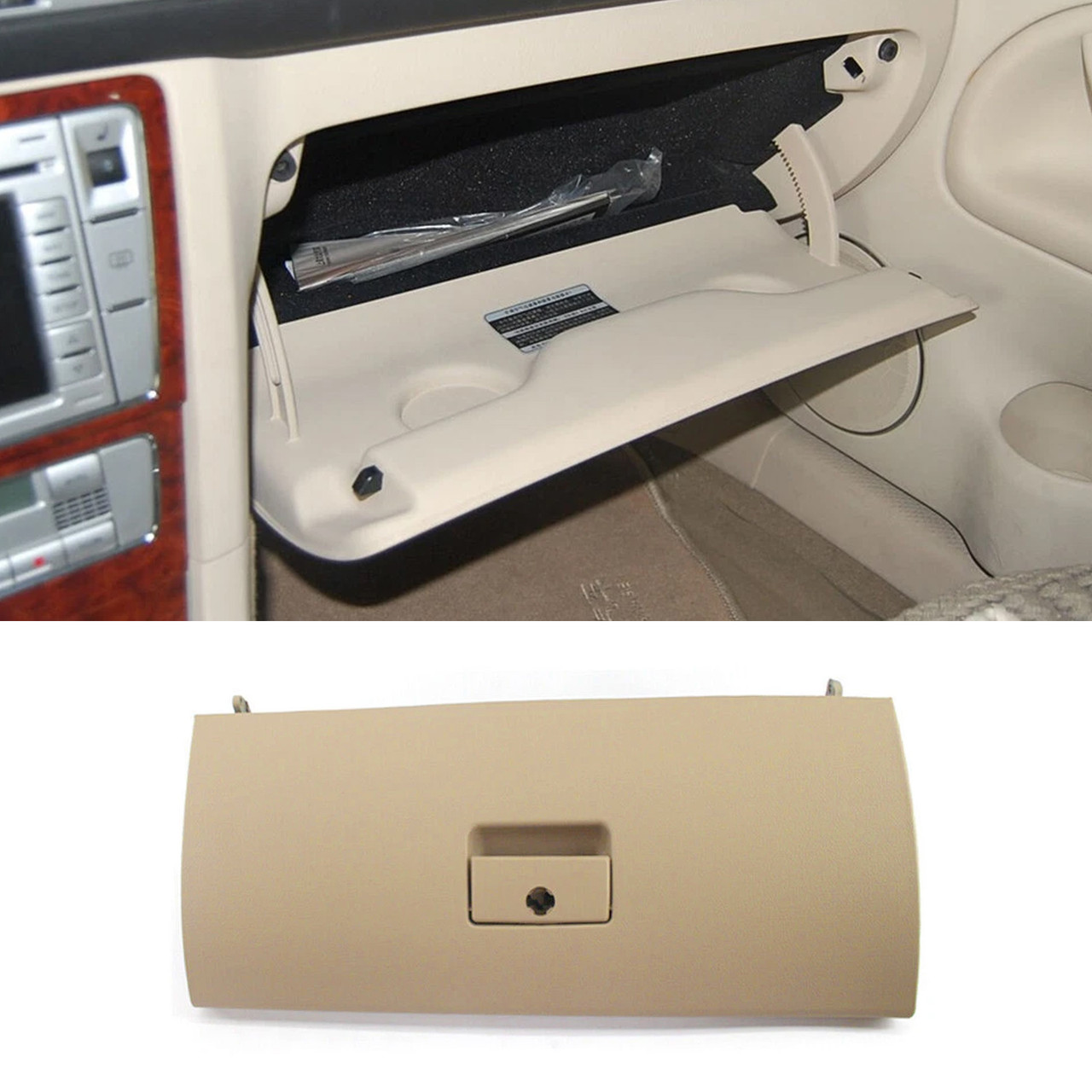 2002-2012 VW Golf Jetta Wagon Dash Glove Box Door Lid Cover Beige 1J1857121A Generic