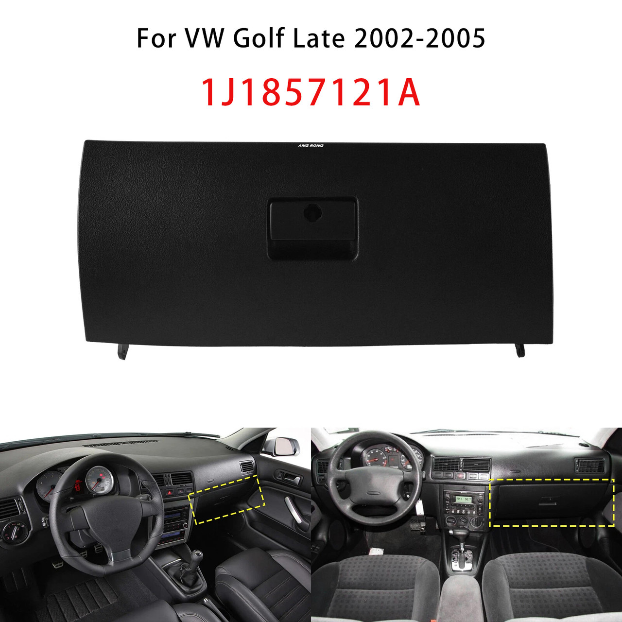 2002-2012 VW Golf Jetta Wagon Dash Glove Box Door Lid Cover Black 1J1857121A Generic