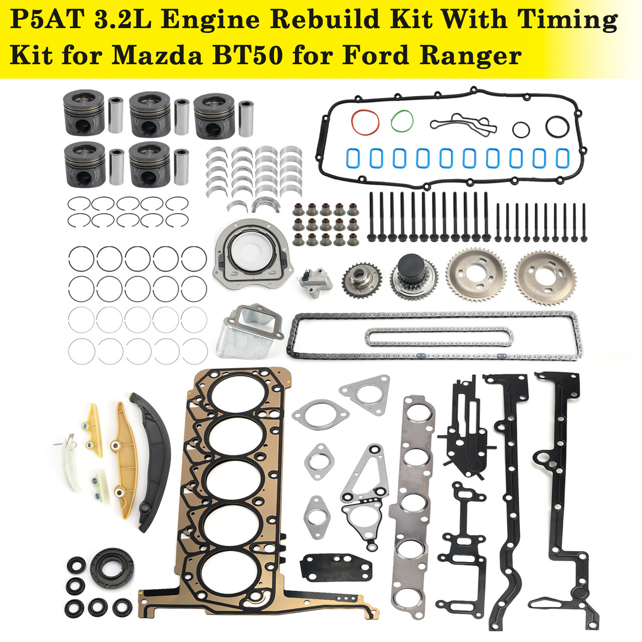 Mazda BT50 P5AT 3.2L Engine Rebuild Kit With Timing Kit Generic