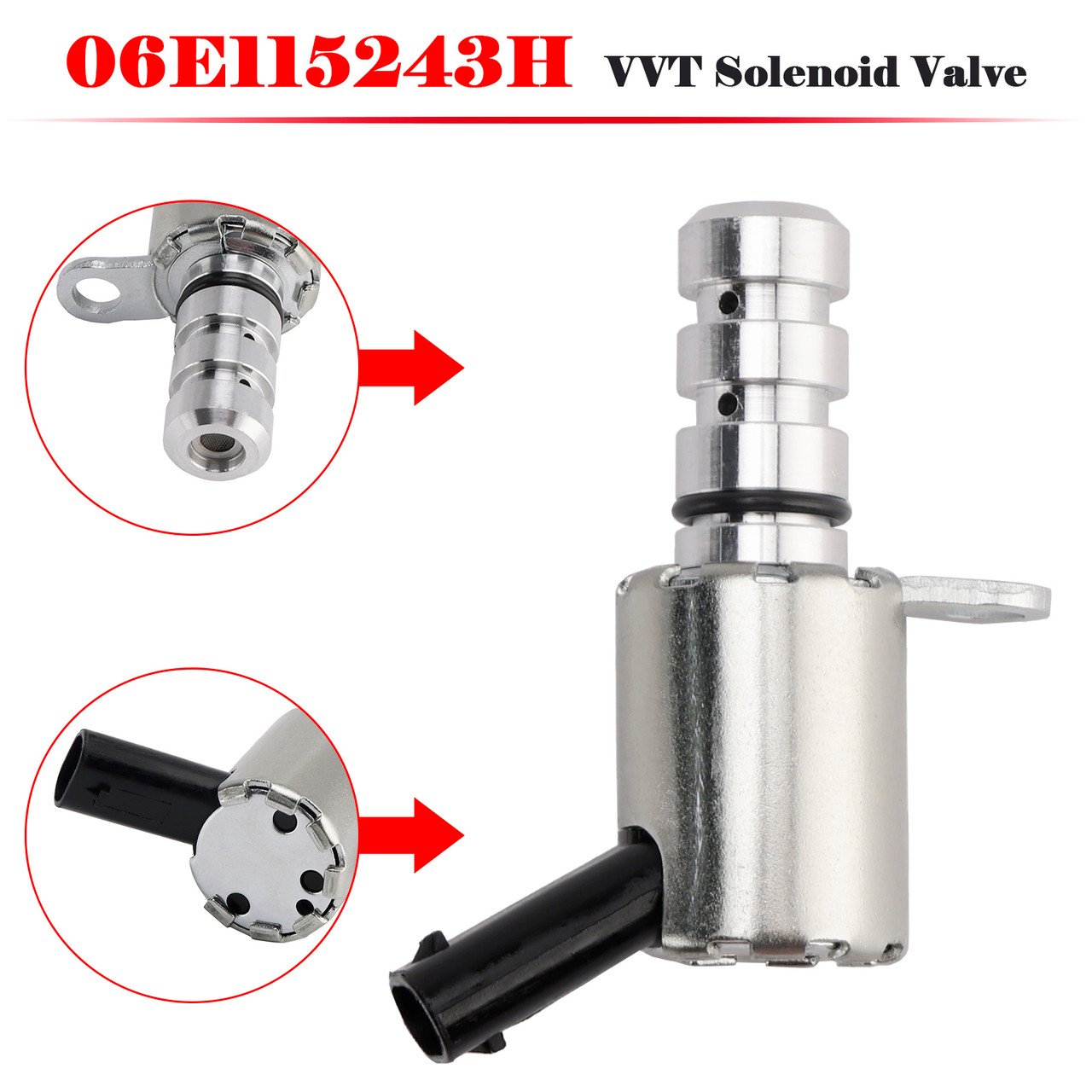 2011-2023 Volkswagen Golf Jetta Tiguan Touareg VVT Oil Pressure Control Solenoid Valve 06E115243H Generic