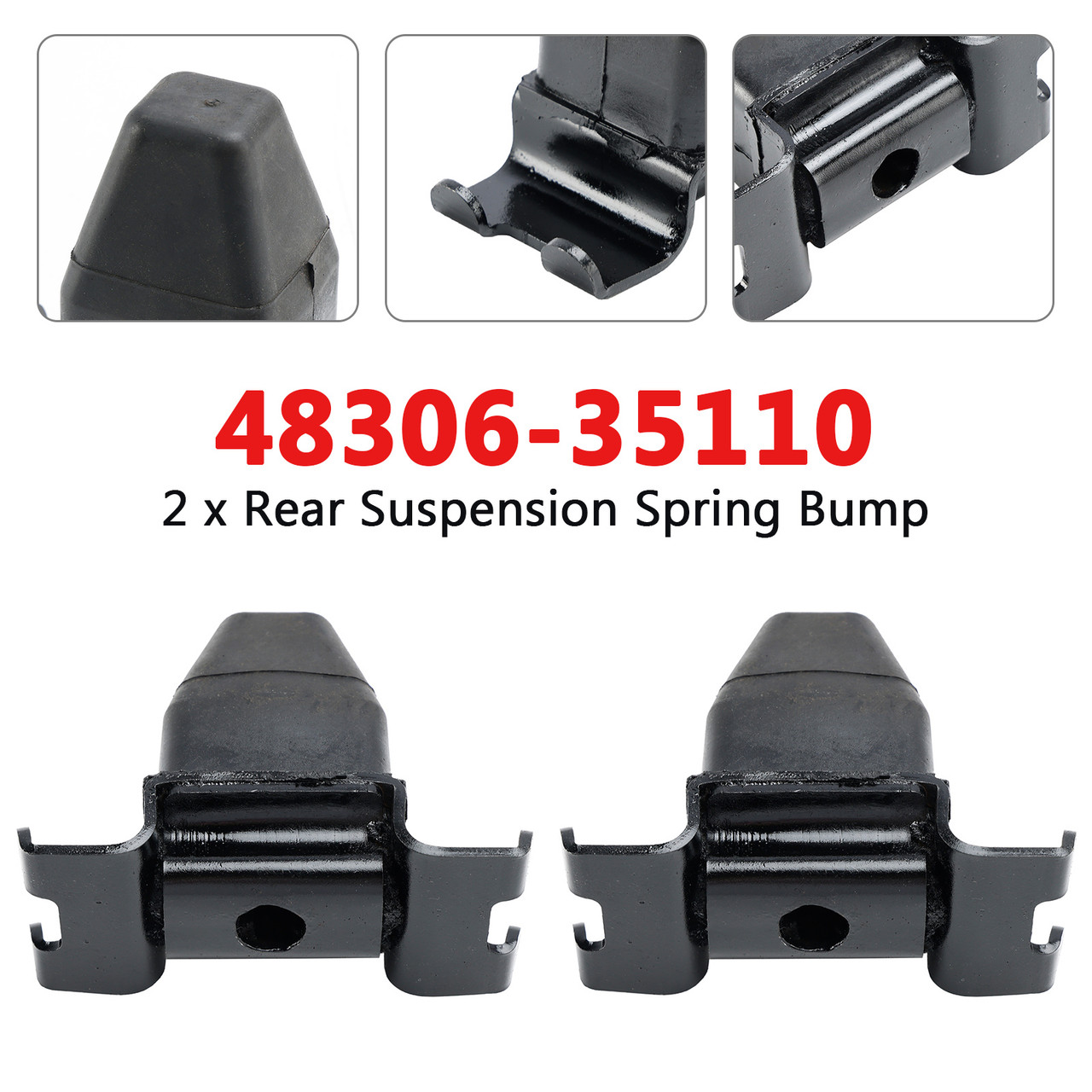 2001-2005 Toyota Hilux Pickup MK5 KDN165 2.5TD 2x Rear Suspension Spring Bump Stop R/H L/H Generic