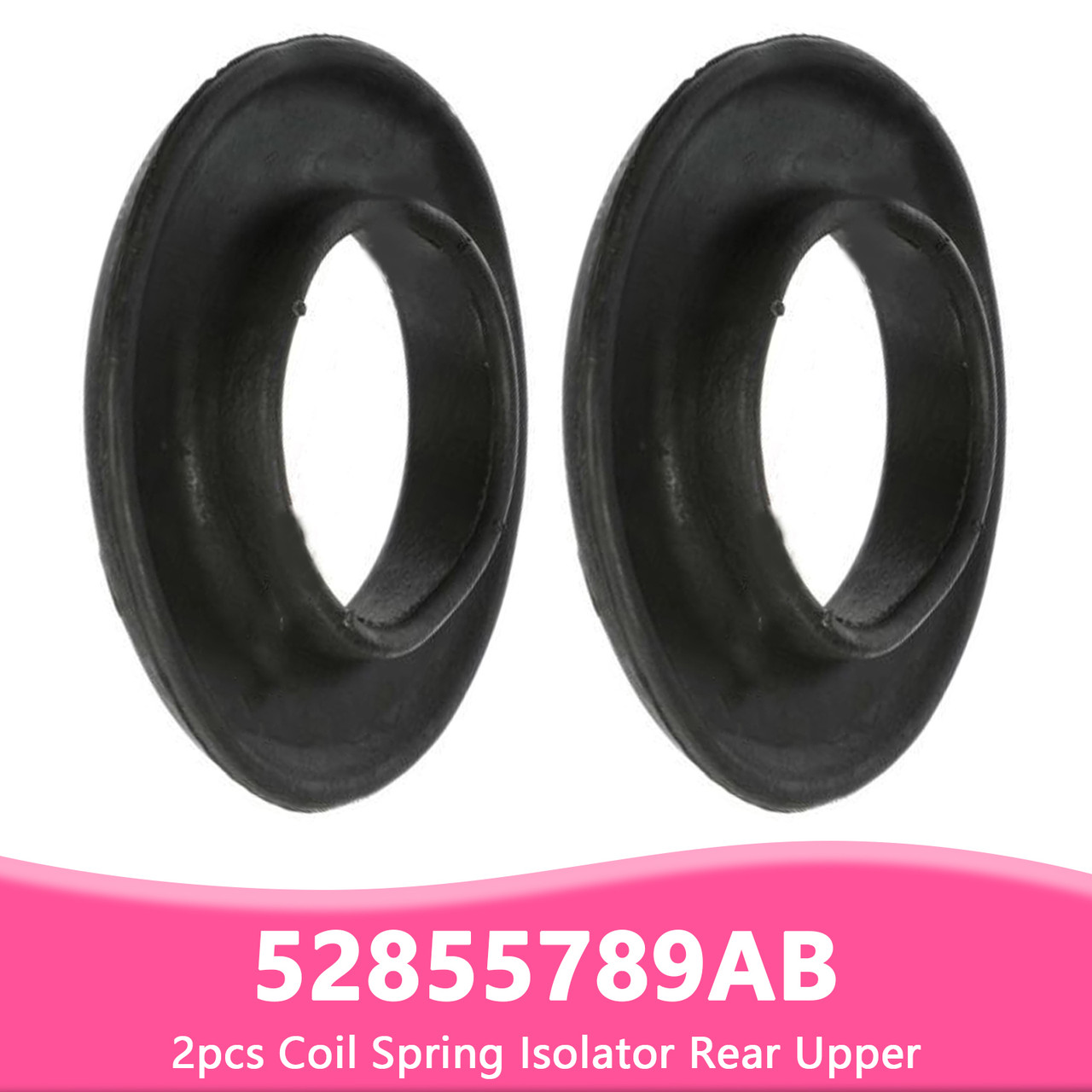2009-2022 DODGE RAM 1500 CLASSIC BODY STYLE 2pcs Coil Spring Isolator Rear Upper 52855789AB Generic