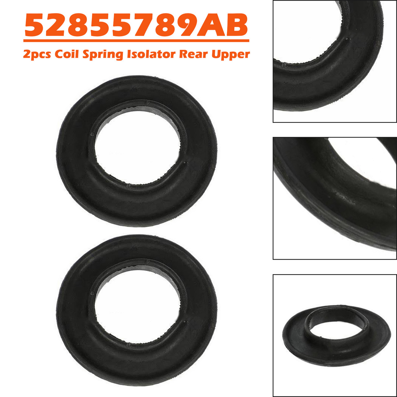 2009-2022 DODGE RAM 1500 CLASSIC BODY STYLE 2pcs Coil Spring Isolator Rear Upper 52855789AB Generic