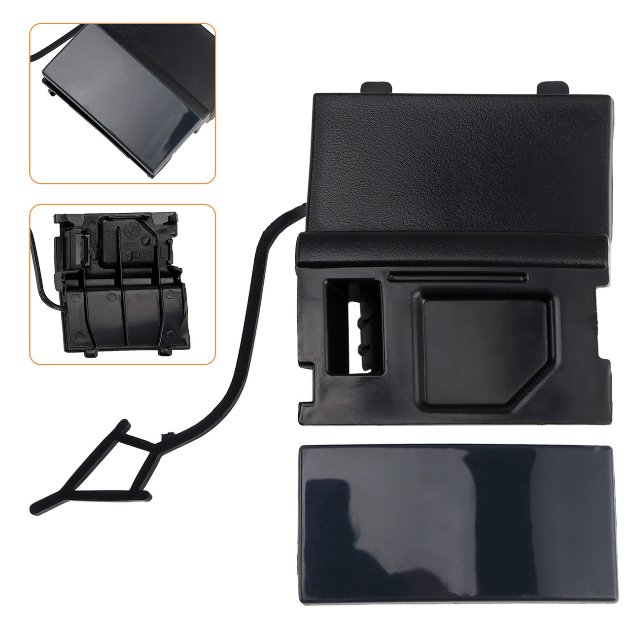 2014-2018 VW Touarge Car Front Left Bumper Tow Hook Eye Cover Cap 7P6807185A Generic