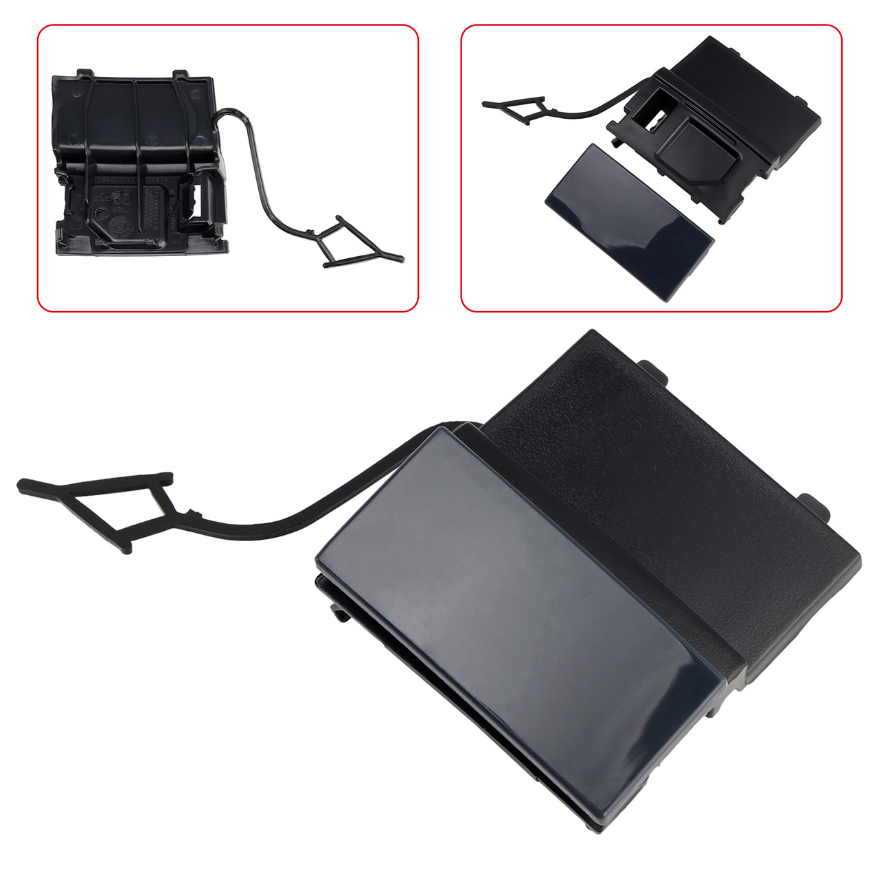 2014-2018 VW Touarge Car Front Left Bumper Tow Hook Eye Cover Cap 7P6807185A Generic