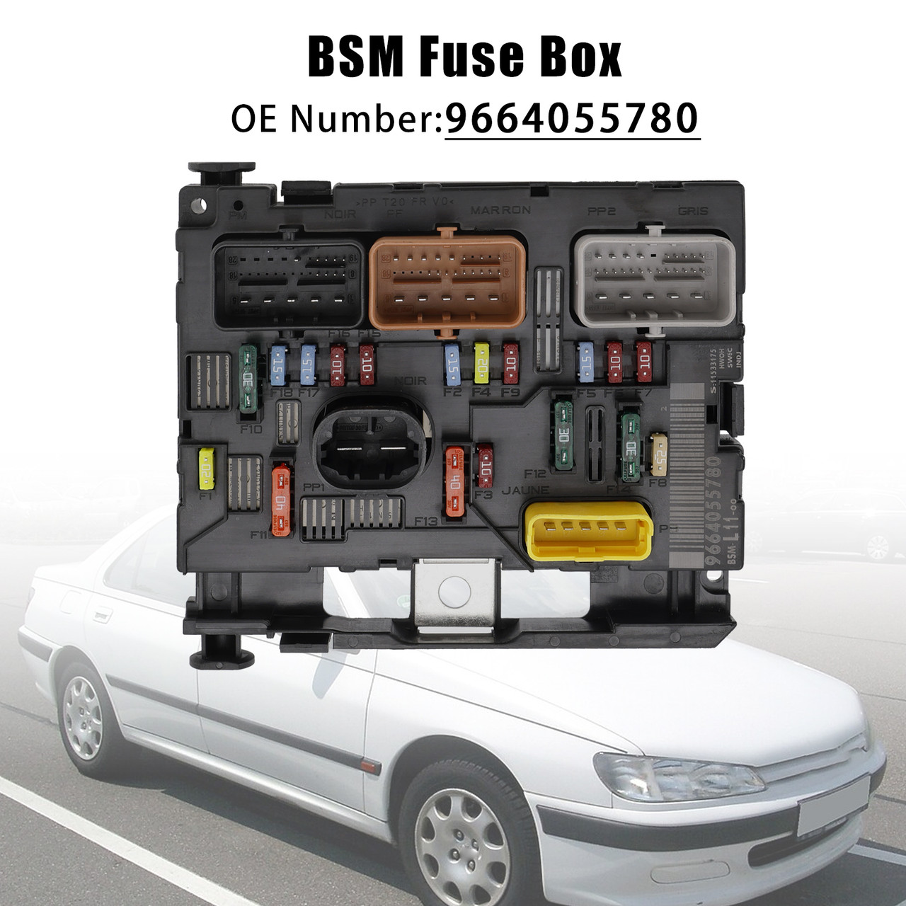 Peugeot 207 307 406 Partner BSM L11 9664055780 Fuse Box Generic