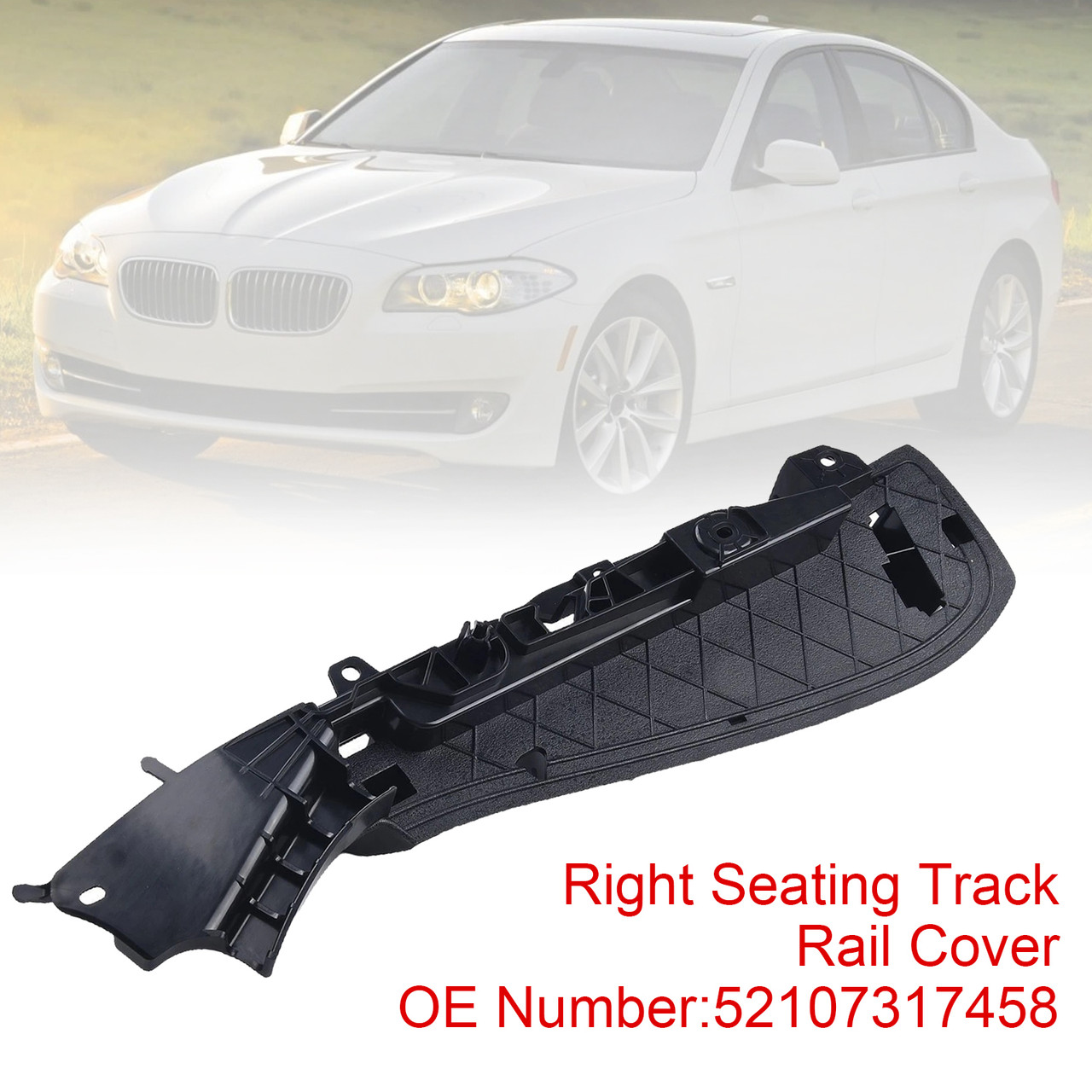 2011-2018 BMW 5 7 Series Right Support Seating Track Rail Cover 52107317458 Generic