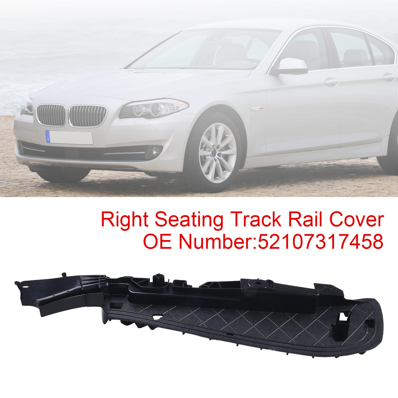 2012-2018 BMW X5 X6 Right Support Seating Track Rail Cover 52107317458 Generic