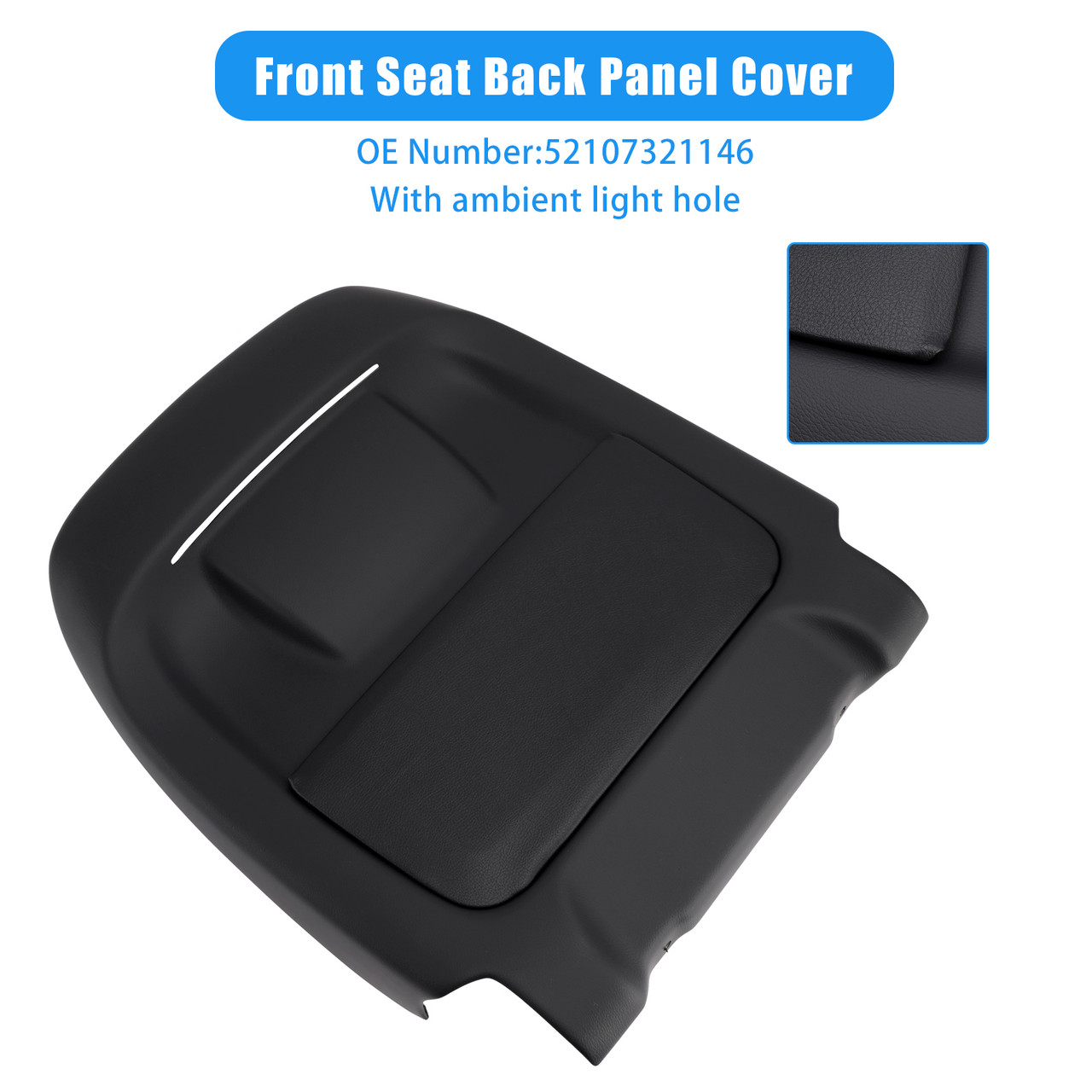 2013-2017 BMW 5 7 Series Front Seat Back Panel Cover 52107321146 Generic