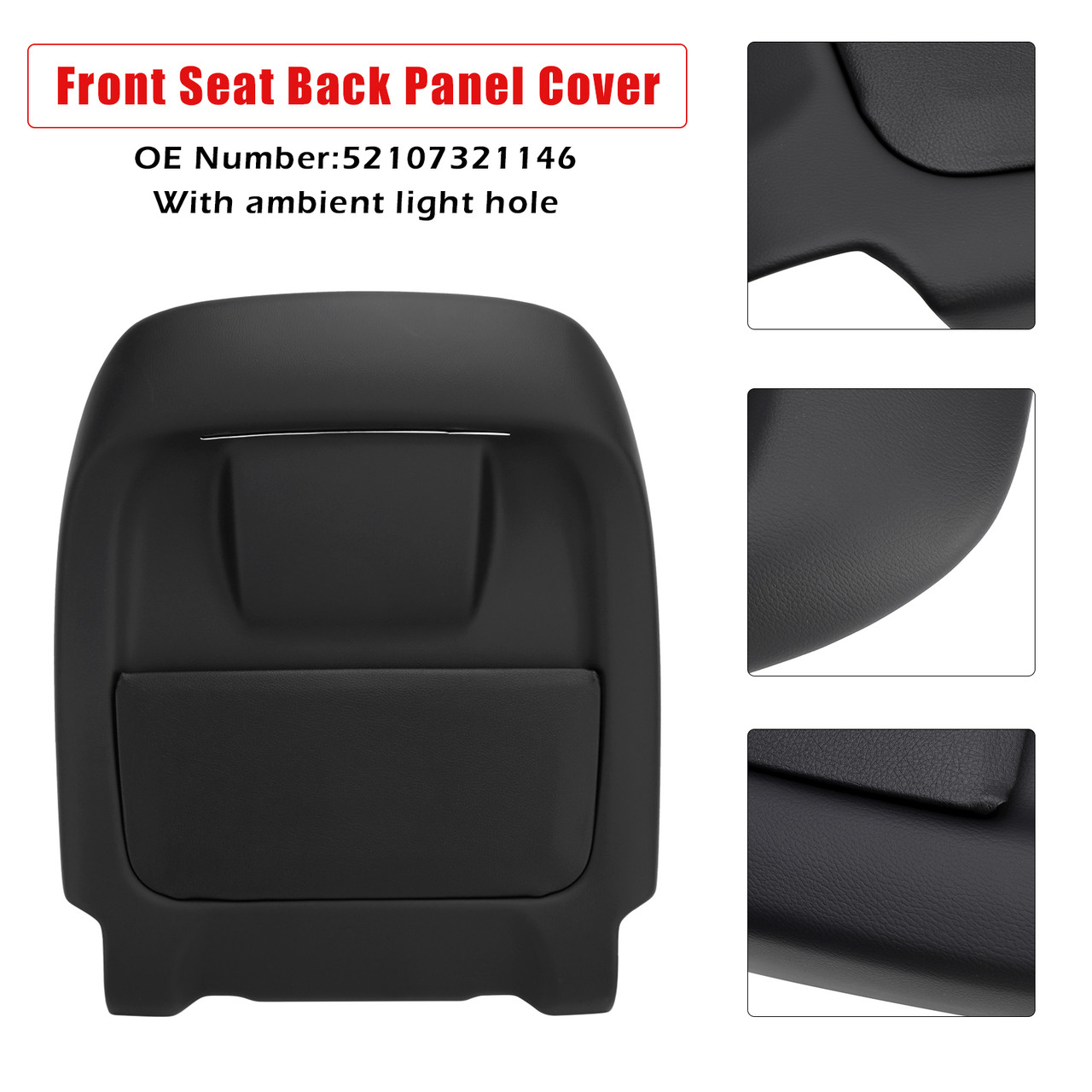 2013-2017 BMW 5 7 Series Front Seat Back Panel Cover 52107321146 Generic