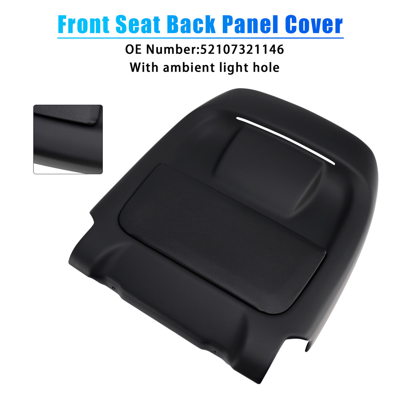 2013-2017 BMW 5 7 Series Front Seat Back Panel Cover 52107321146 Generic