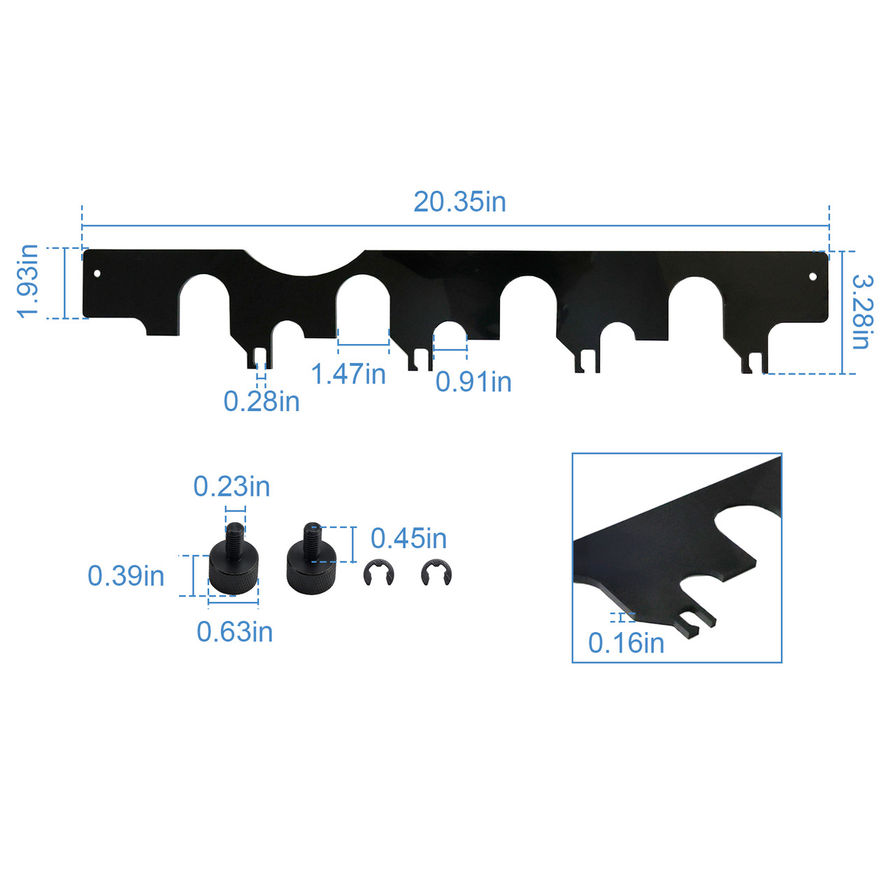 9070A Push Rod Retainer for Installing the Intake Side Rocker Shaft Assembly
