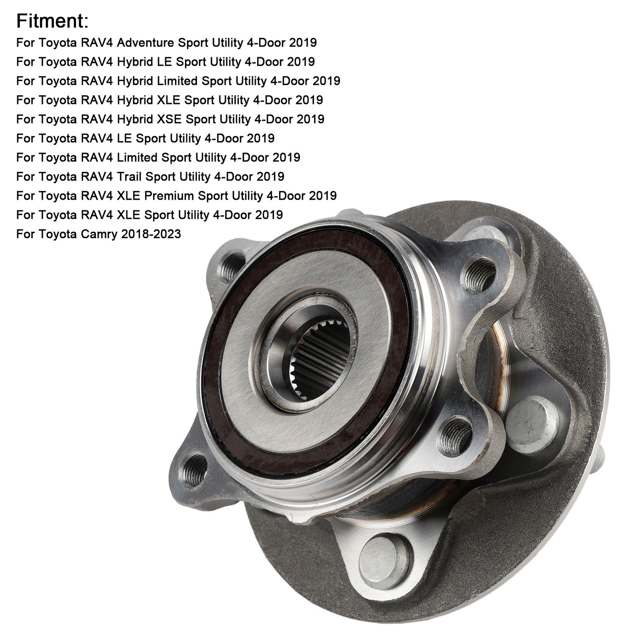 2019 Toyota RAV4 Front Wheel Hub Bearing Unit 43550-33010 Generic