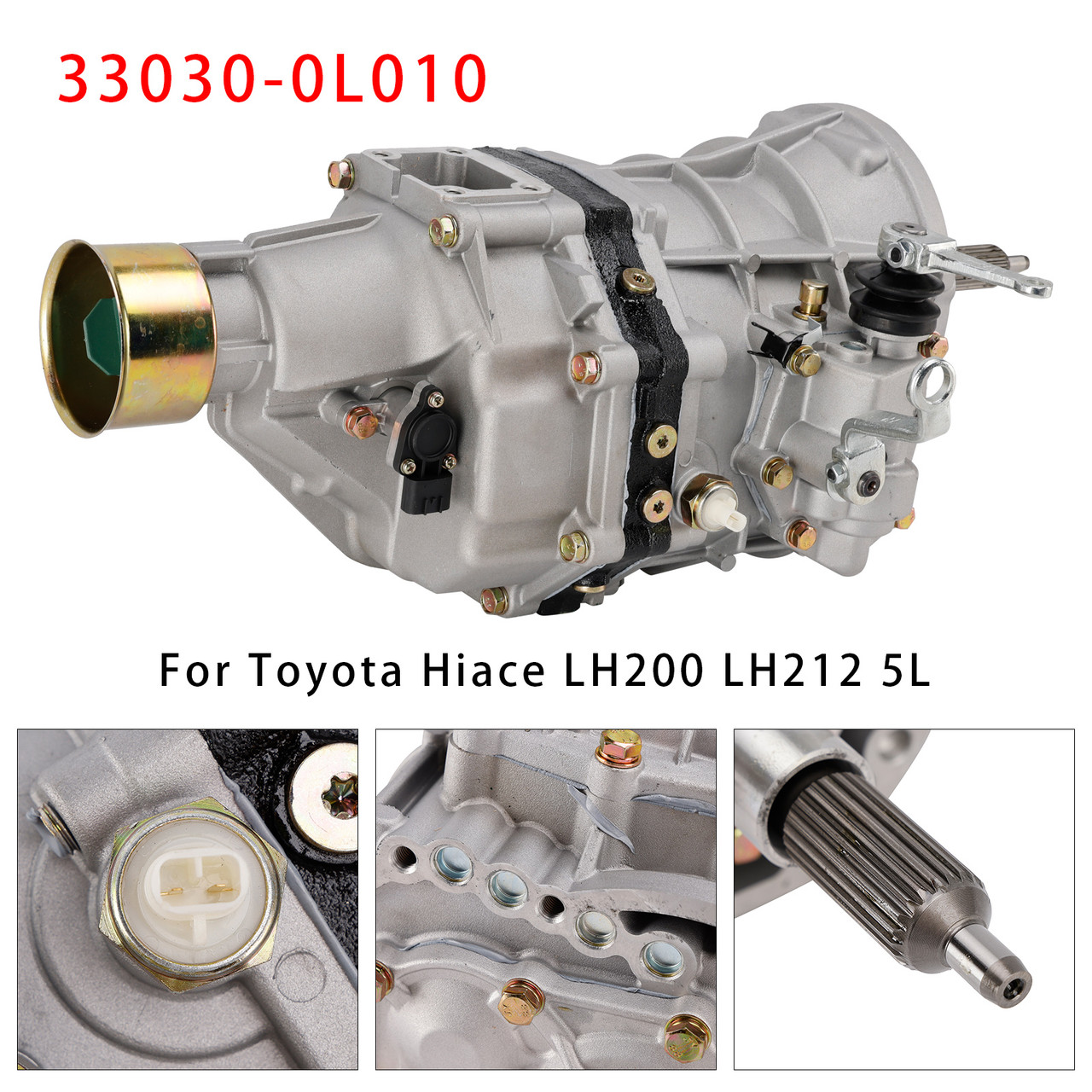 Toyota Hiace LH200 LH212 5L Car Engine 5L Manual Transmission Assembly 33030-0L010 Generic