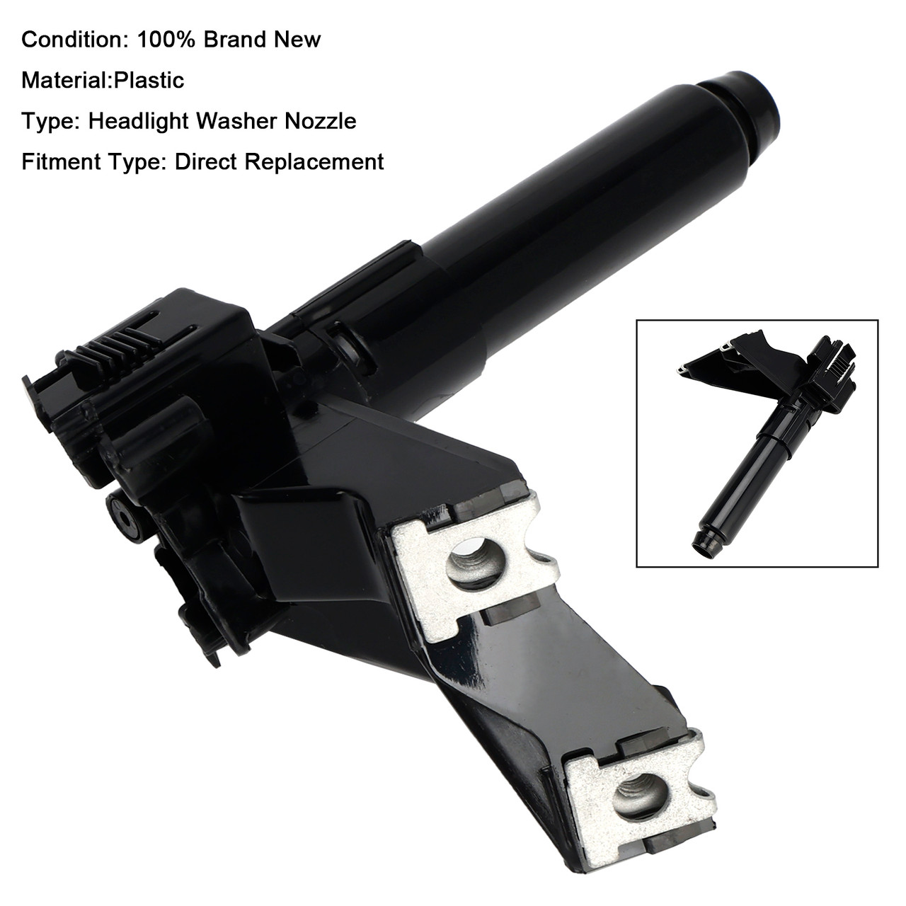 2016-2018 Mitsubishi Outlander Front Headlight Spray Washer Nozzle Right 8264A310 Generic
