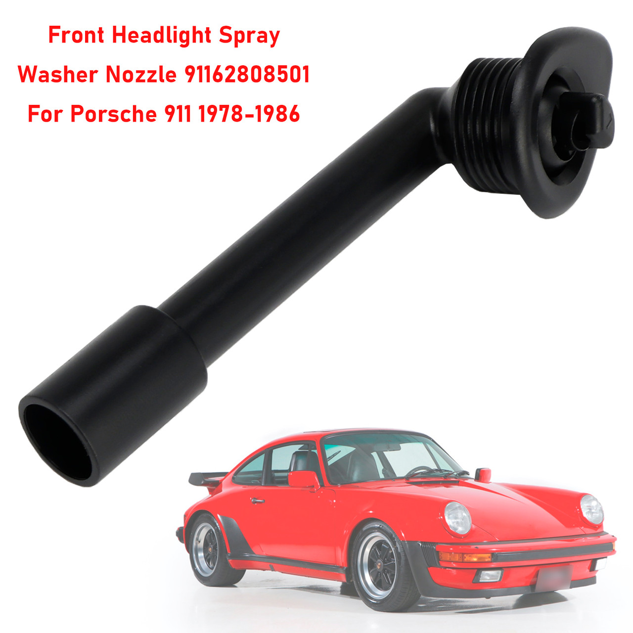 1978-1986 Porsche 911 Front Headlight Spray Washer Nozzle 91162808501 Generic