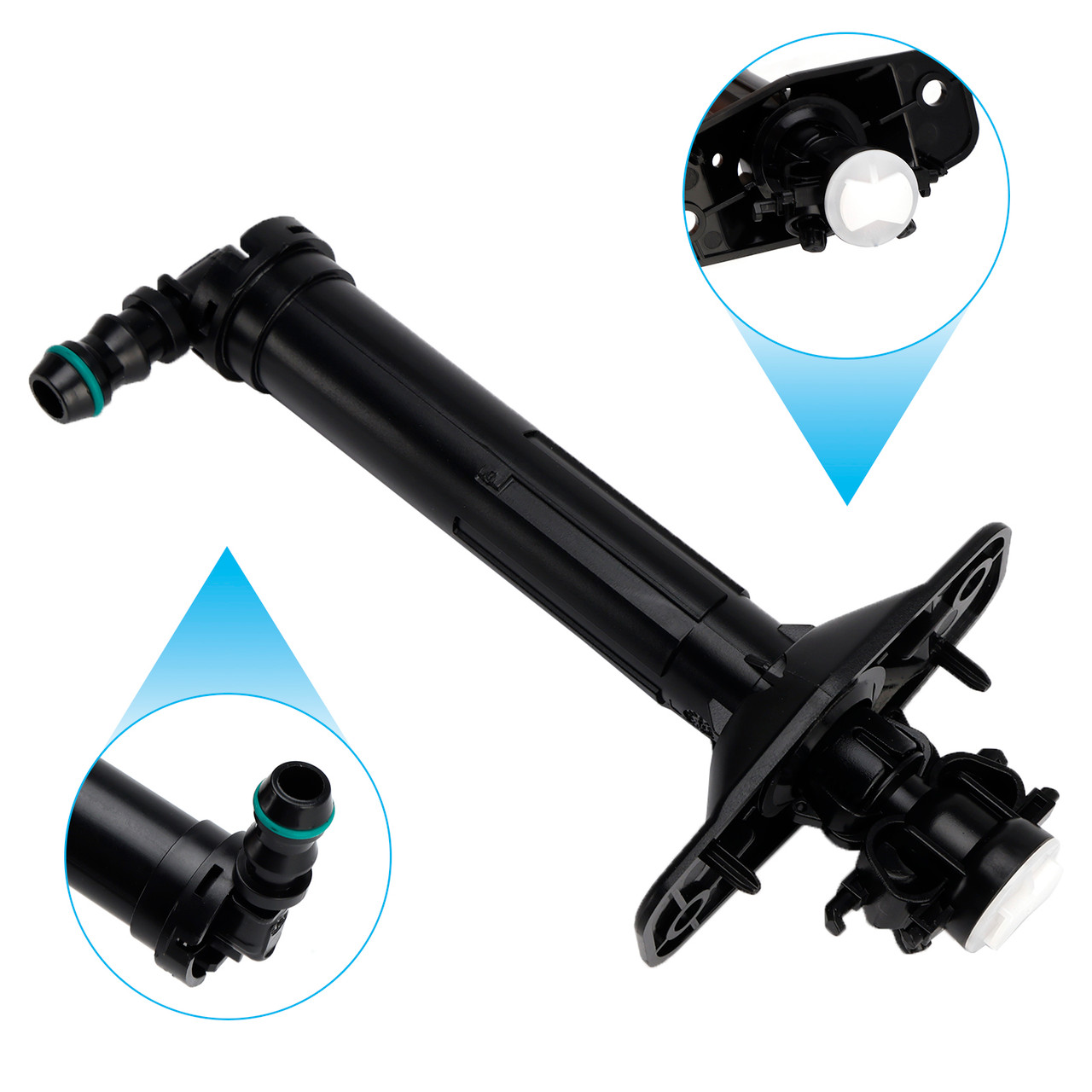 2011-2018 Audi A6 C7 1 Pair Front Headlight Spray Washer Nozzle Left 4G0955101 Generic