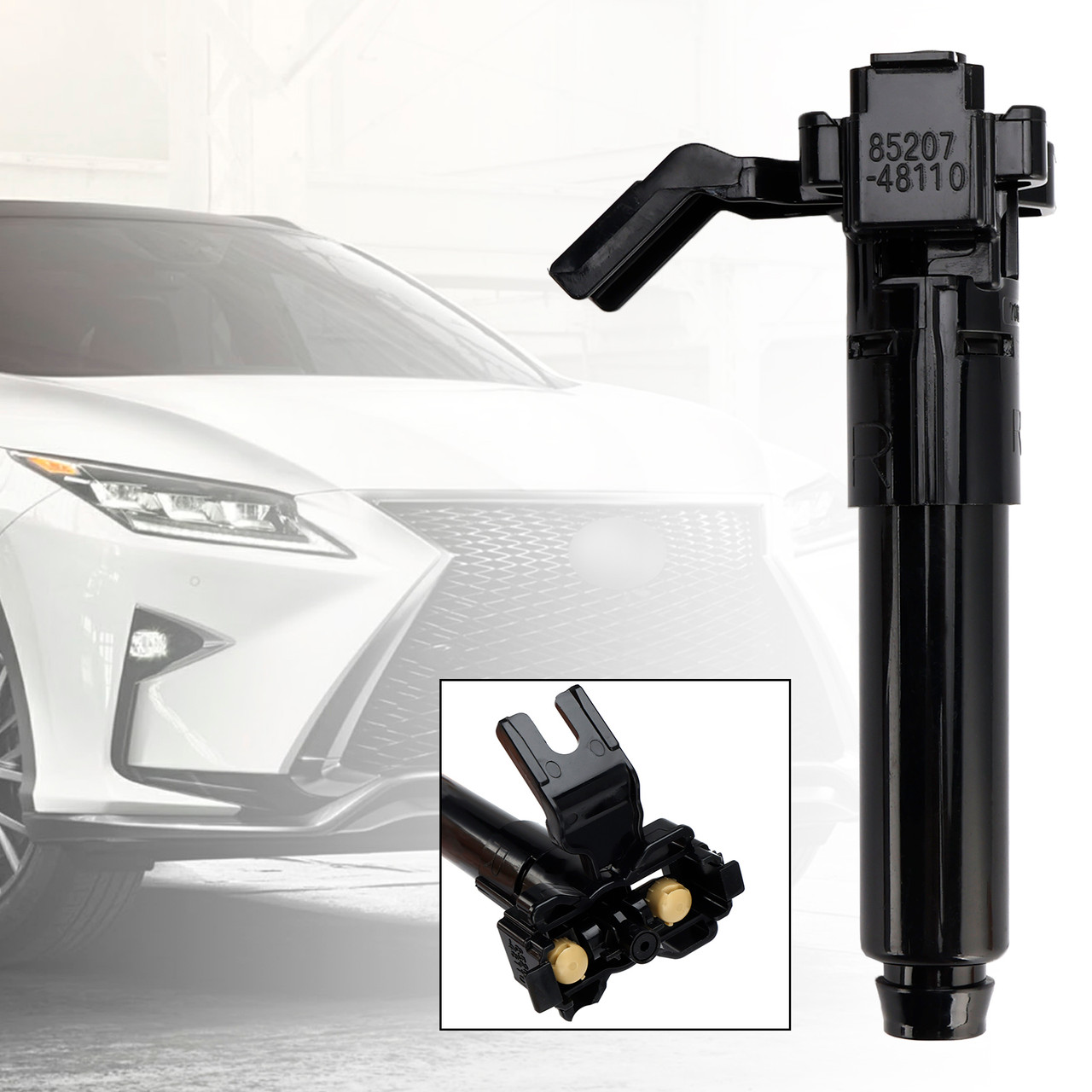 2016-2018 Lexus RX350 RX450 Front Headlight Spray Washer Nozzle Right 85207-48110 Nozzle Generic