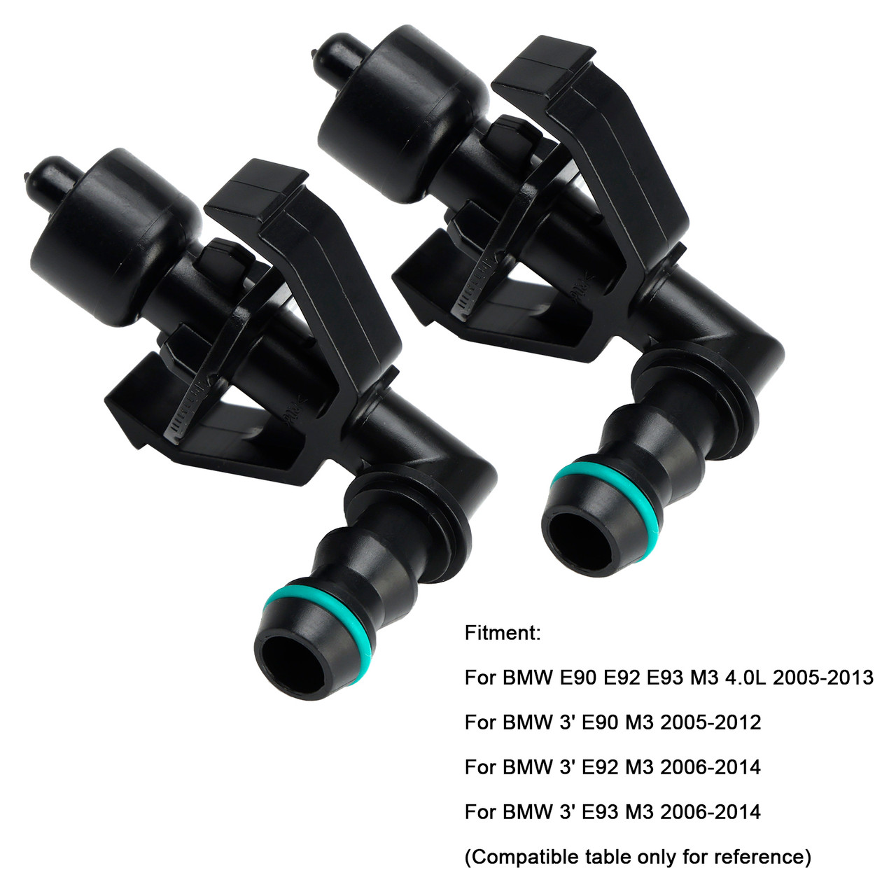 2005-2013 BMW E90 E92 E93 M3 1 Pair Front Headlight Spray Washer Nozzle 61678044541 Generic